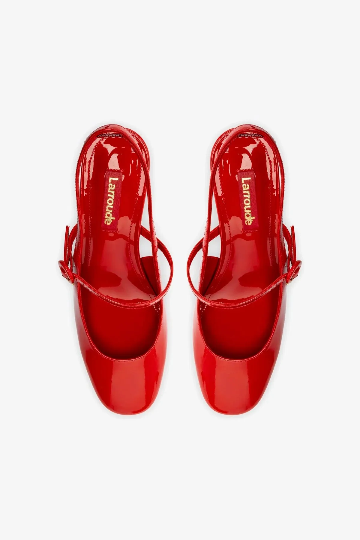 Georgina Pump In Scarlet Patent Leather,Women Heel