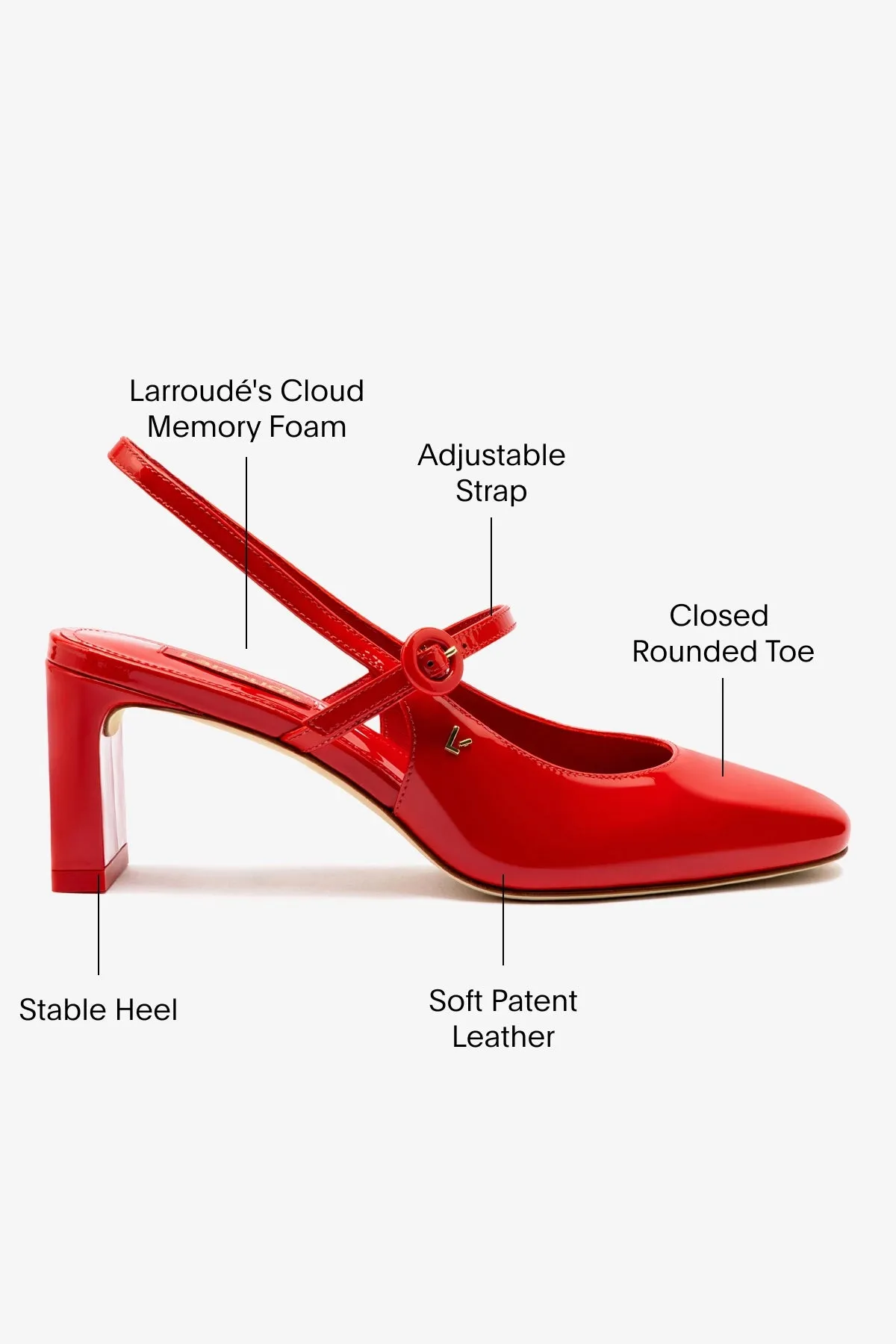 Georgina Pump In Scarlet Patent Leather,Women Heel