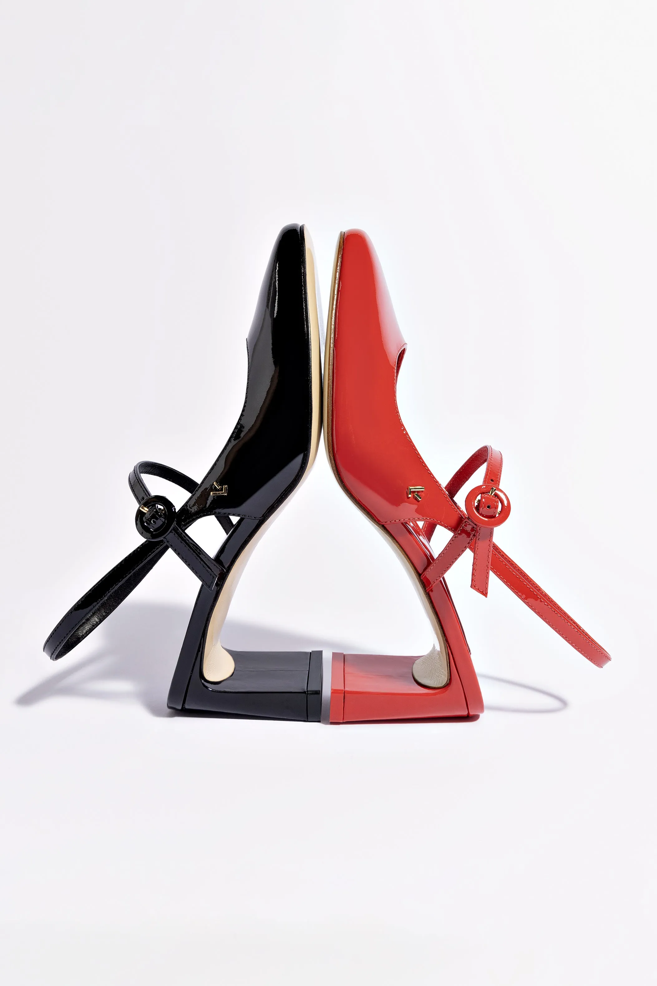 Georgina Pump In Scarlet Patent Leather,Women Heel