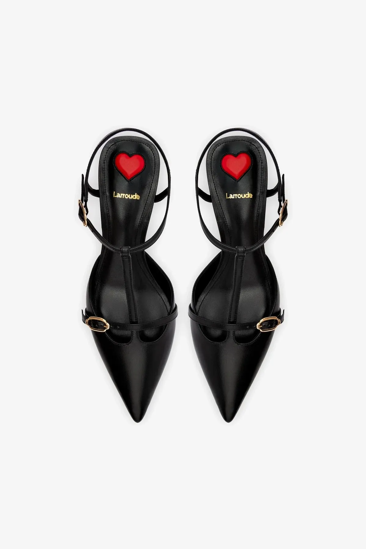 Grace Pump In Black Leather,Women Heel