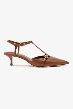 Grace Pump In Caramel Leather,Women Heel