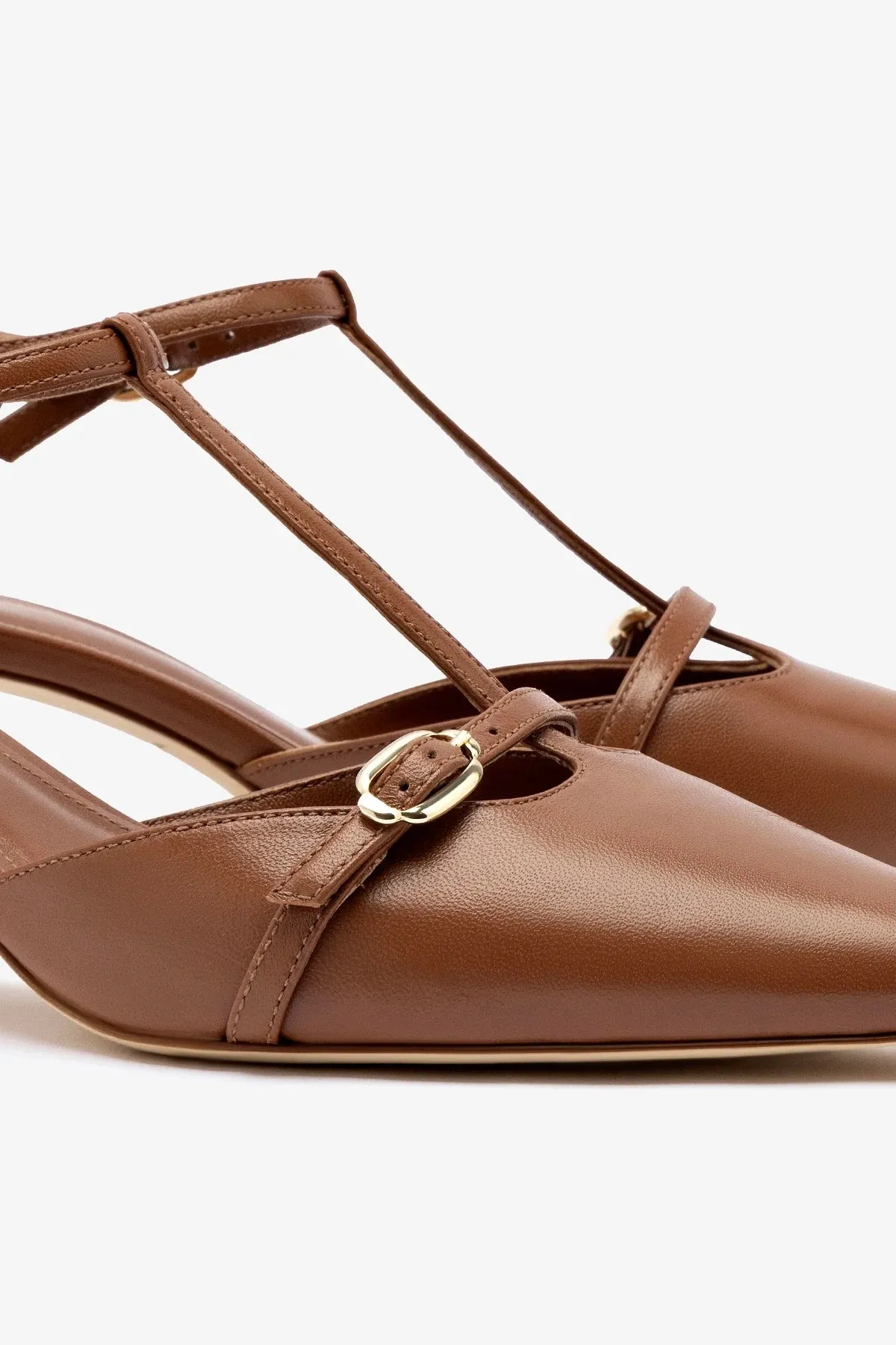 Grace Pump In Caramel Leather,Women Heel