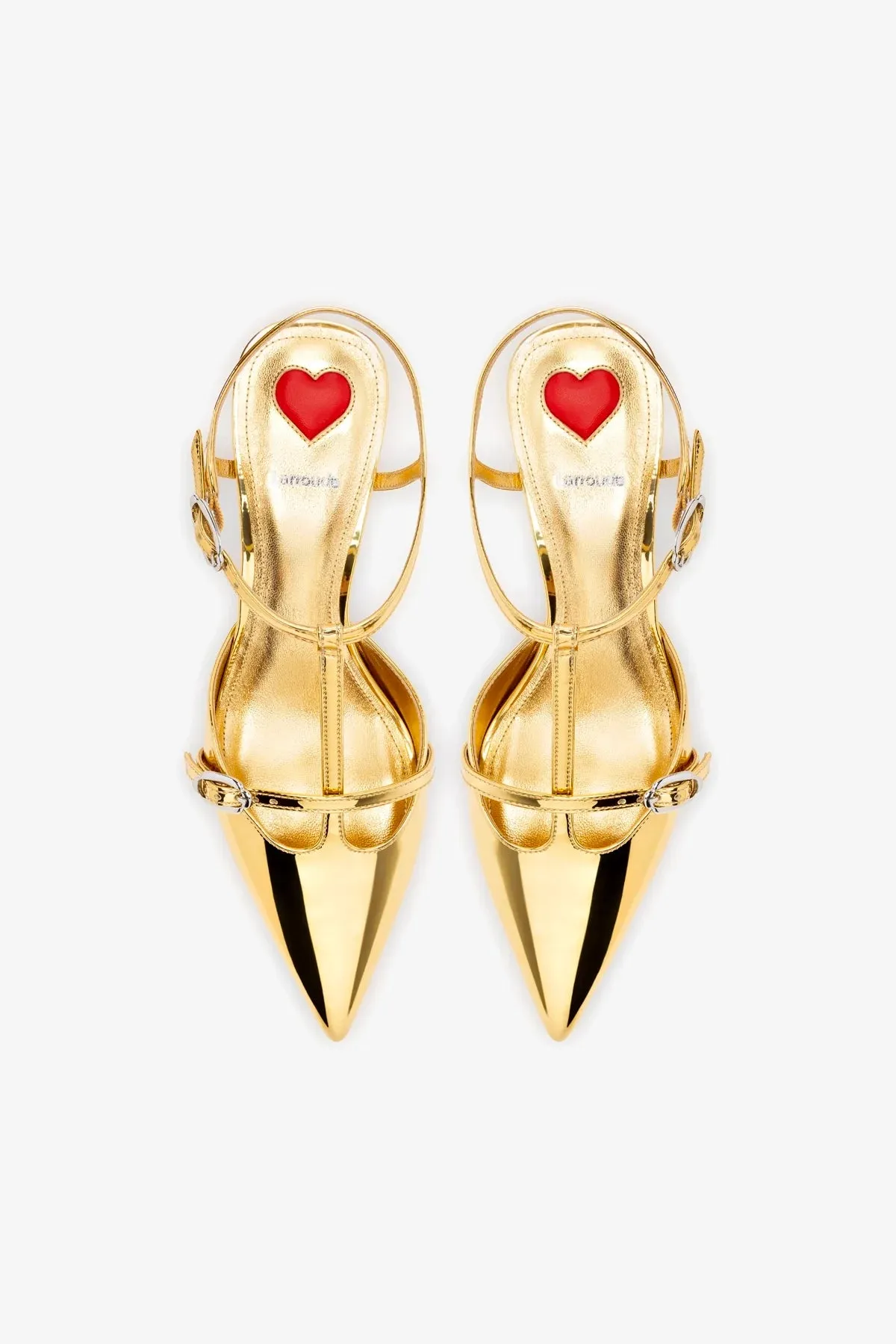 Grace Pump In Gold Specchio,Women Heel