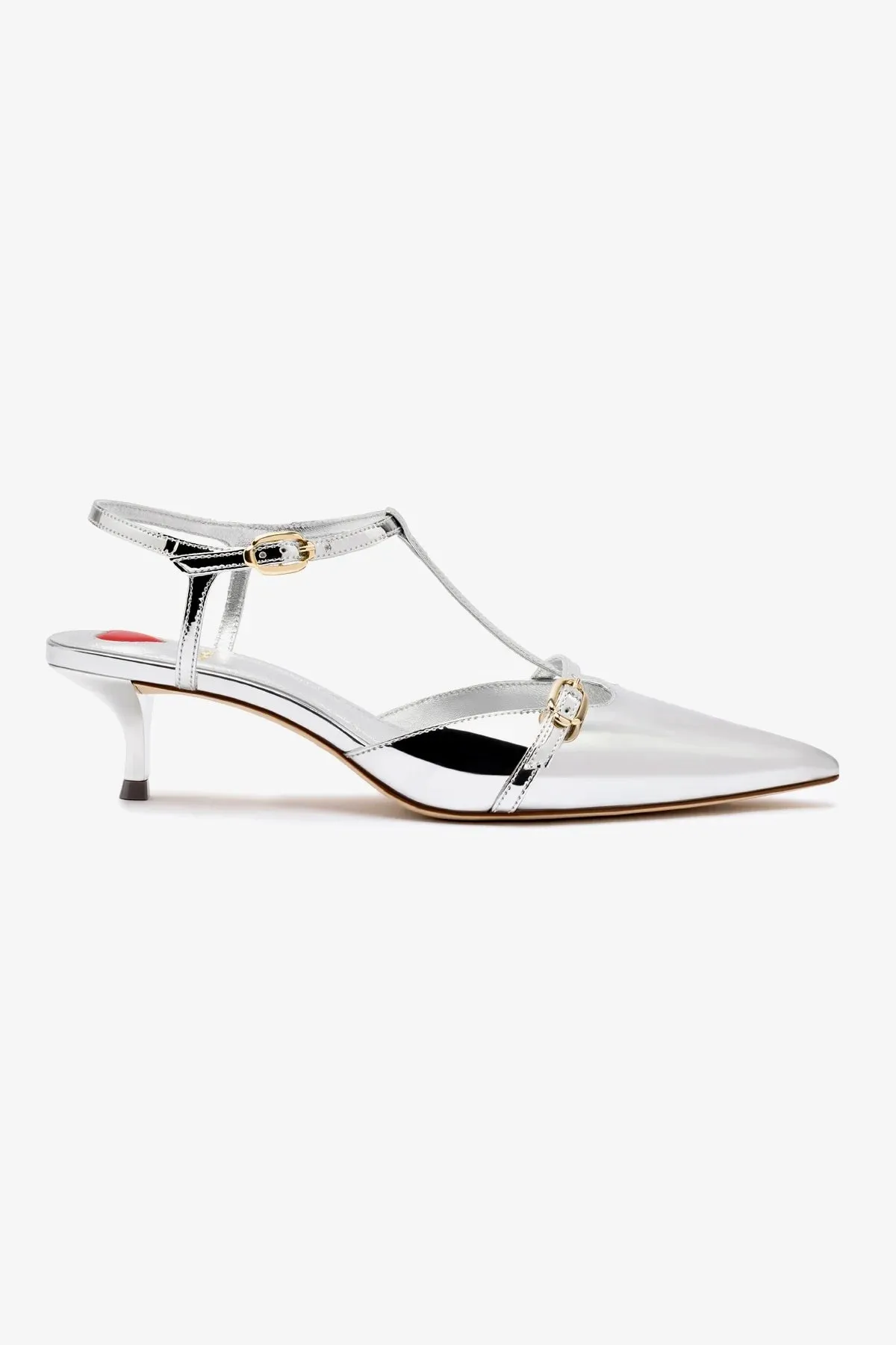Grace Pump In Silver Specchio,Women Heel