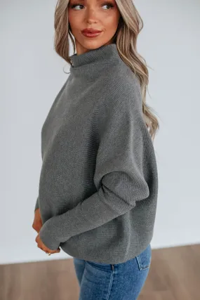 Gretchen Dolman Sweater - Grey,Women Sweater