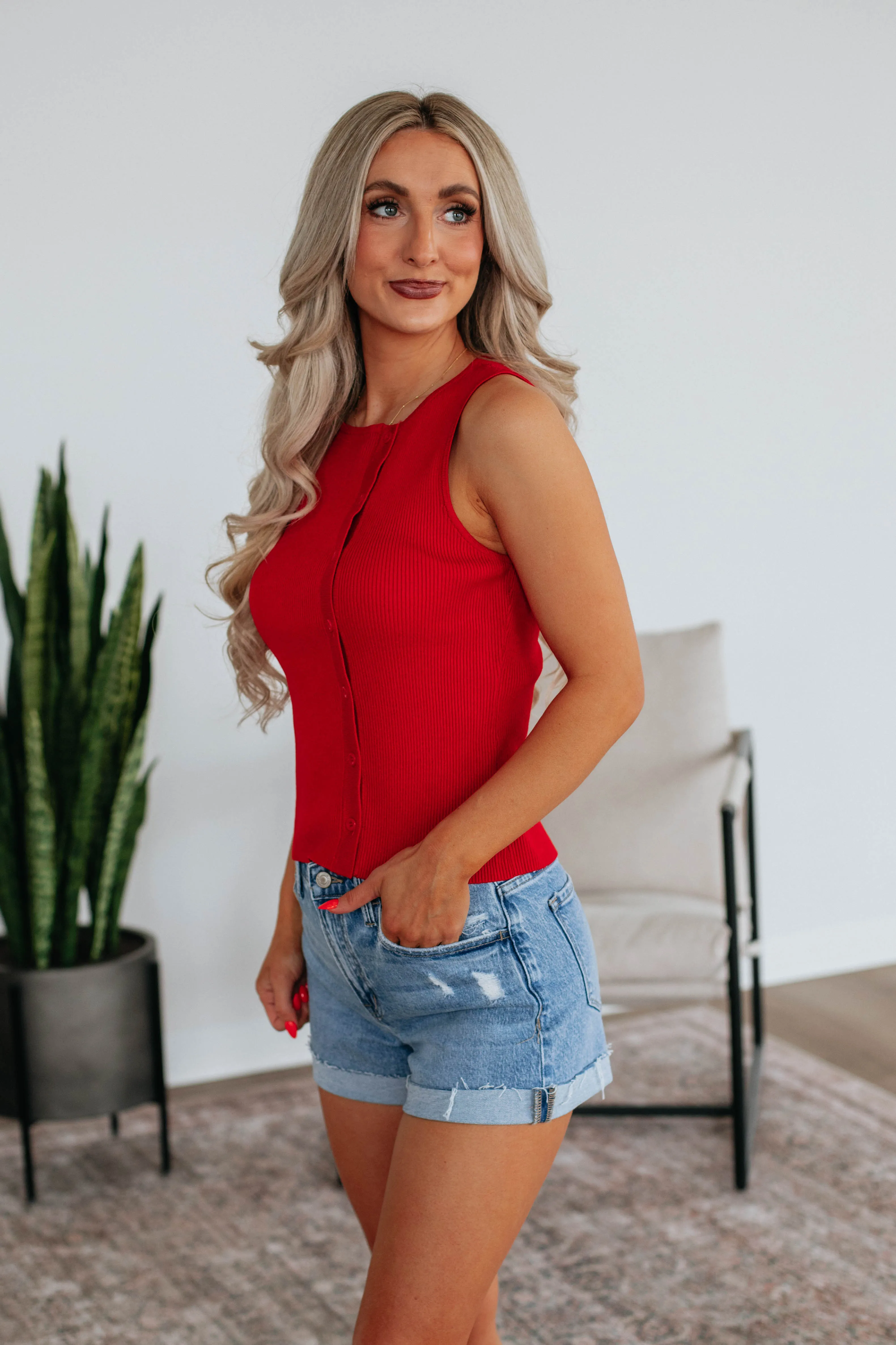 Guinevere Ribbed Tank,Women Tank
