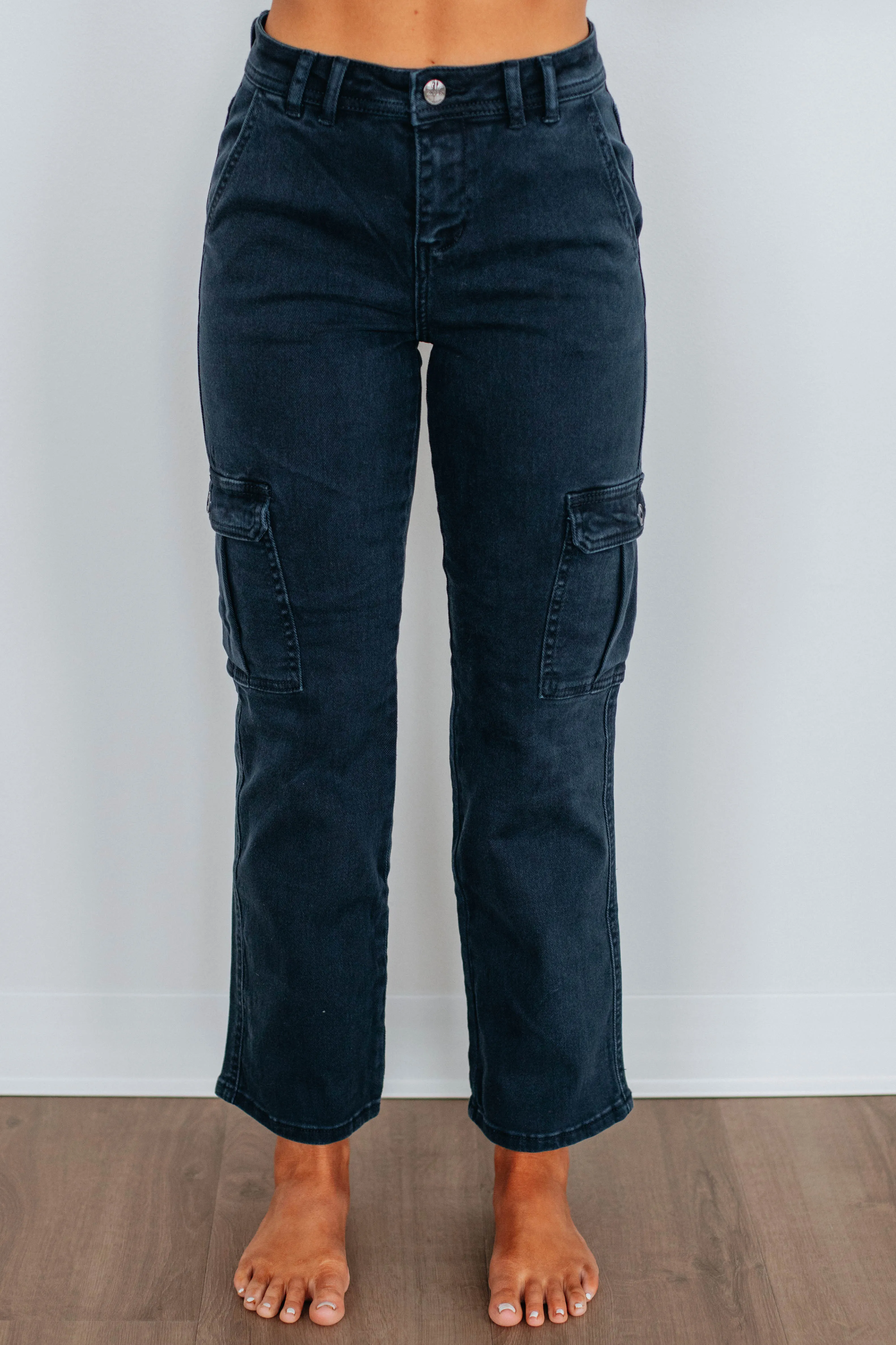 Hadley Risen Cargo Jeans - Blueberry,Jeans Women