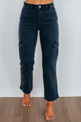 Hadley Risen Cargo Jeans - Blueberry,Jeans Women
