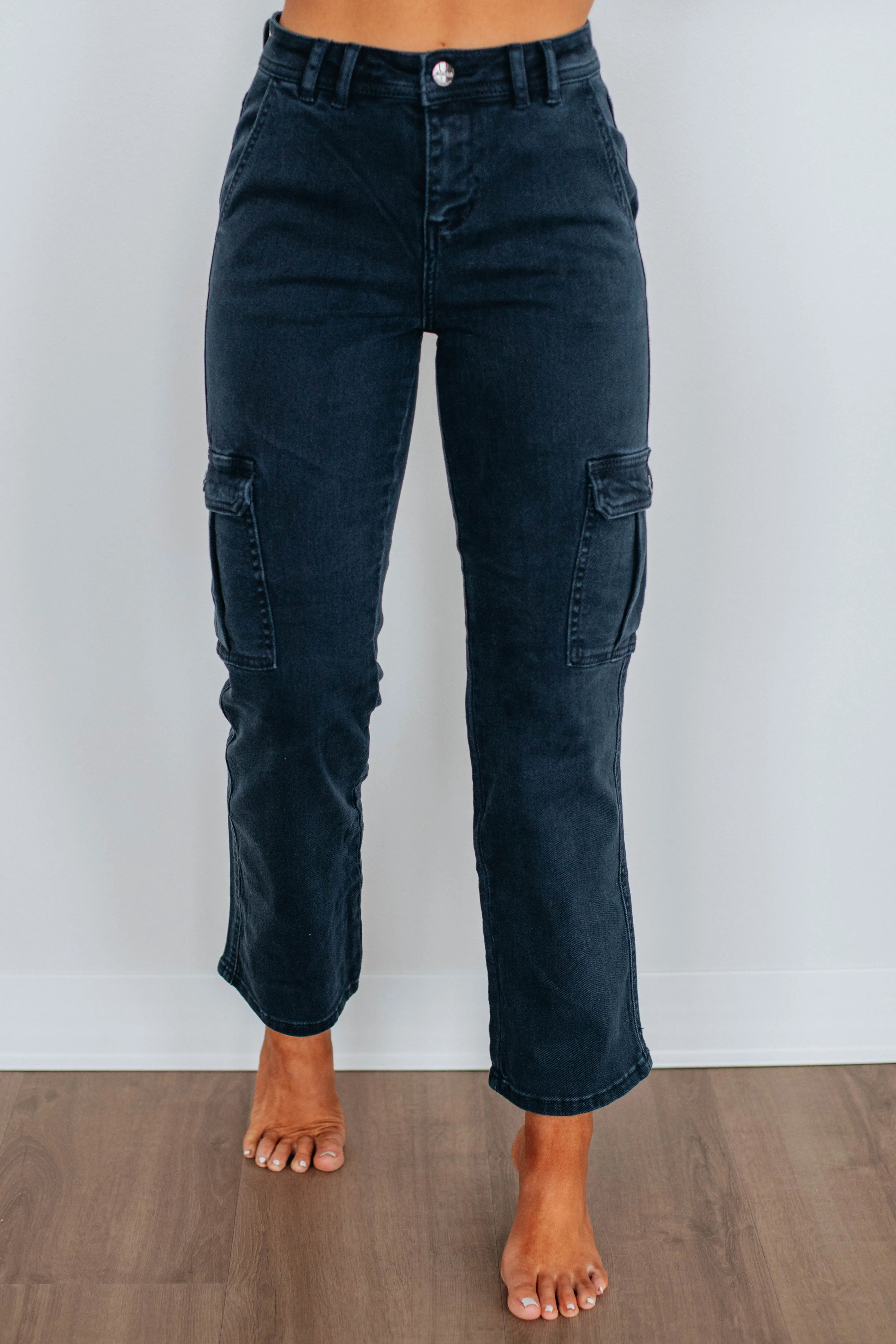 Hadley Risen Cargo Jeans - Blueberry,Jeans Women