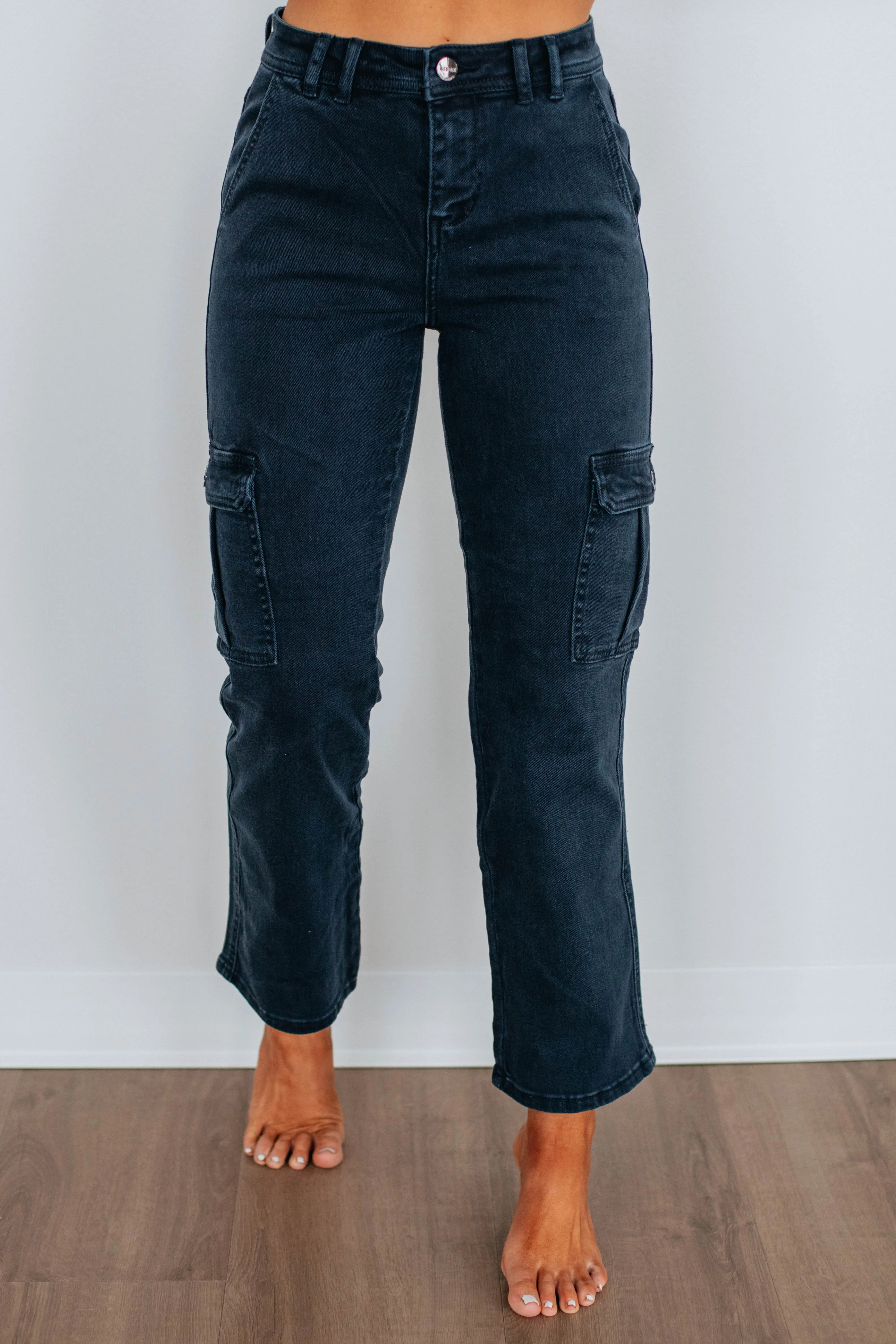 Hadley Risen Cargo Jeans - Blueberry,Jeans Women