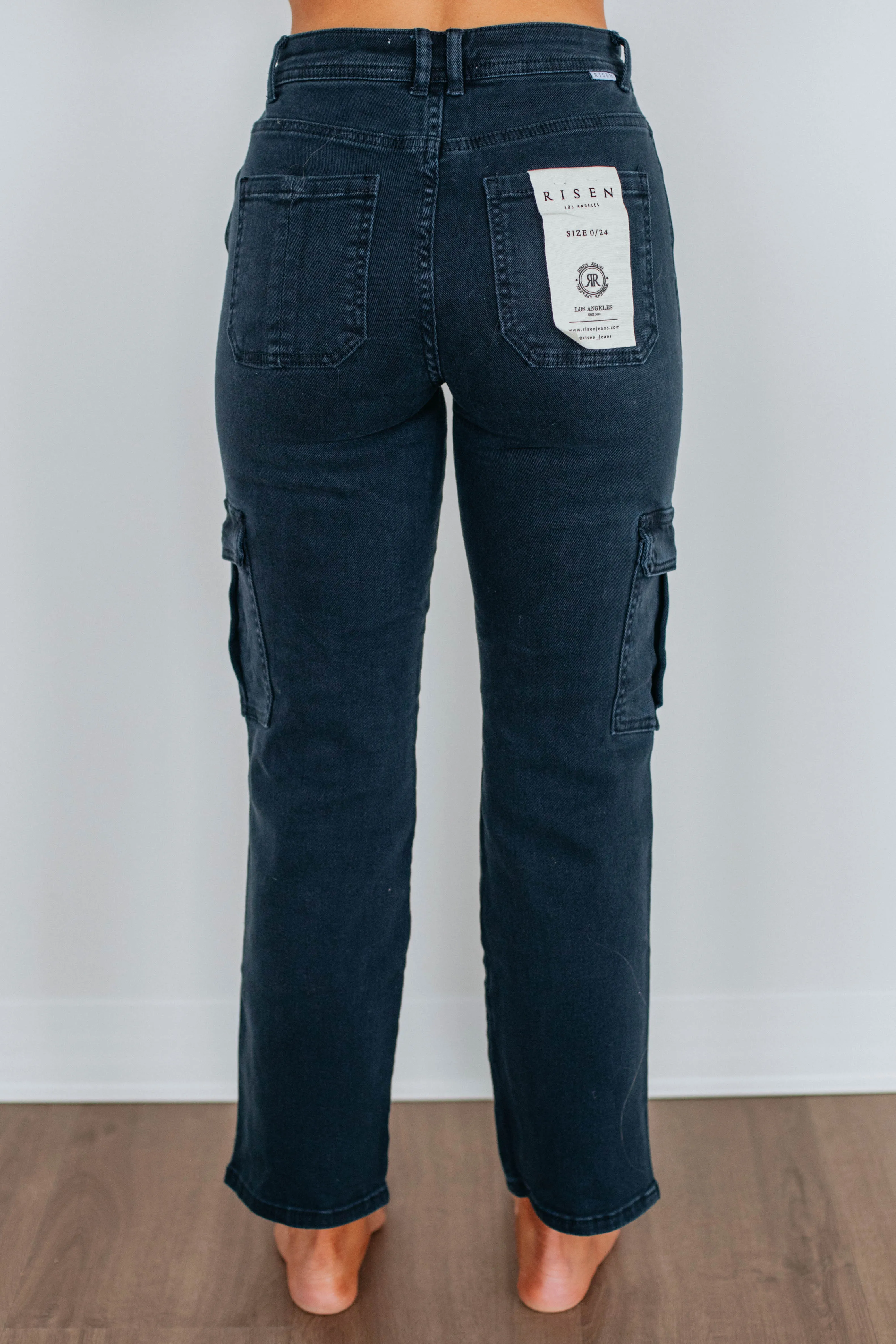 Hadley Risen Cargo Jeans - Blueberry,Jeans Women