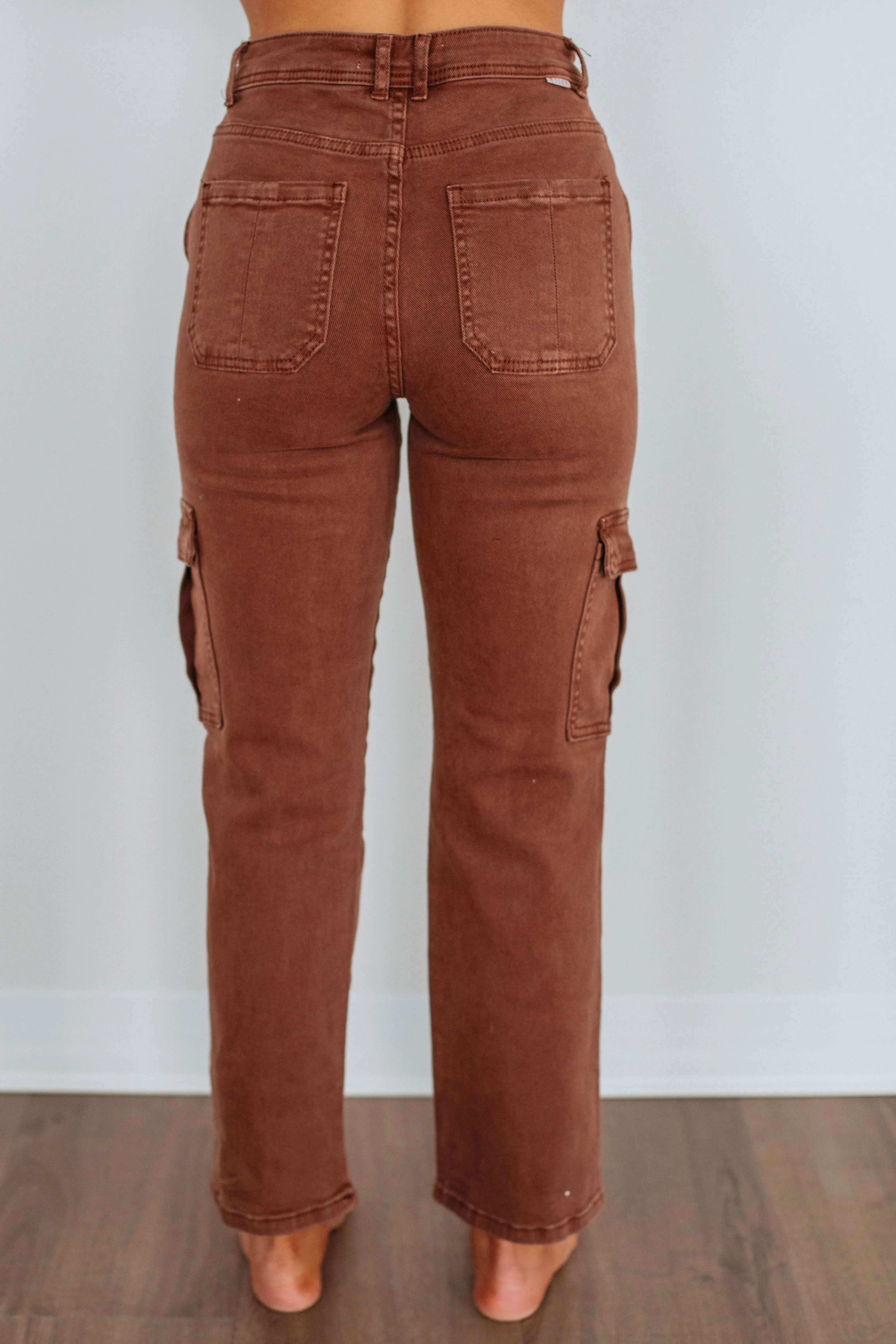 Hadley Risen Cargo Jeans - Espresso,Jeans Women