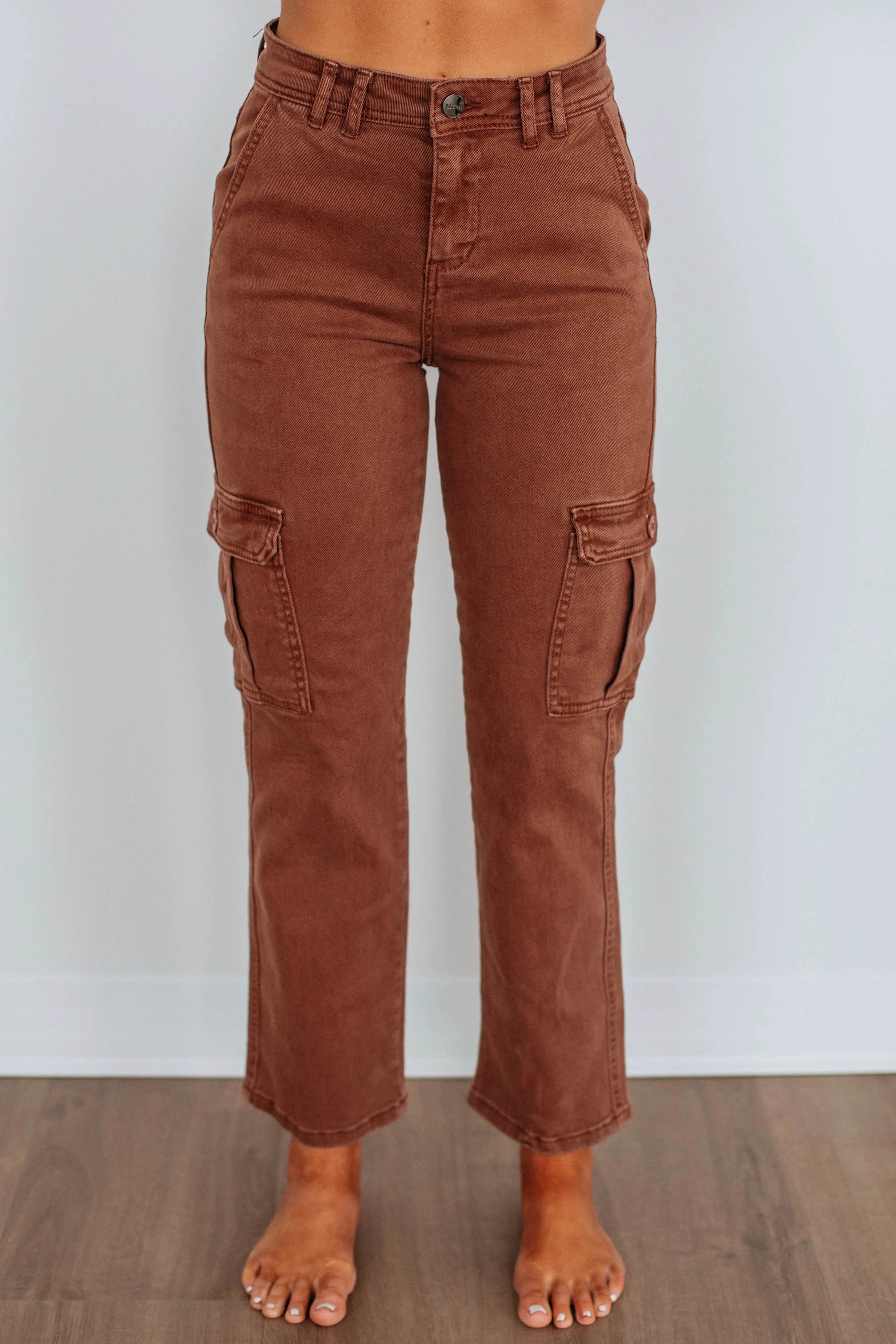 Hadley Risen Cargo Jeans - Espresso,Jeans Women