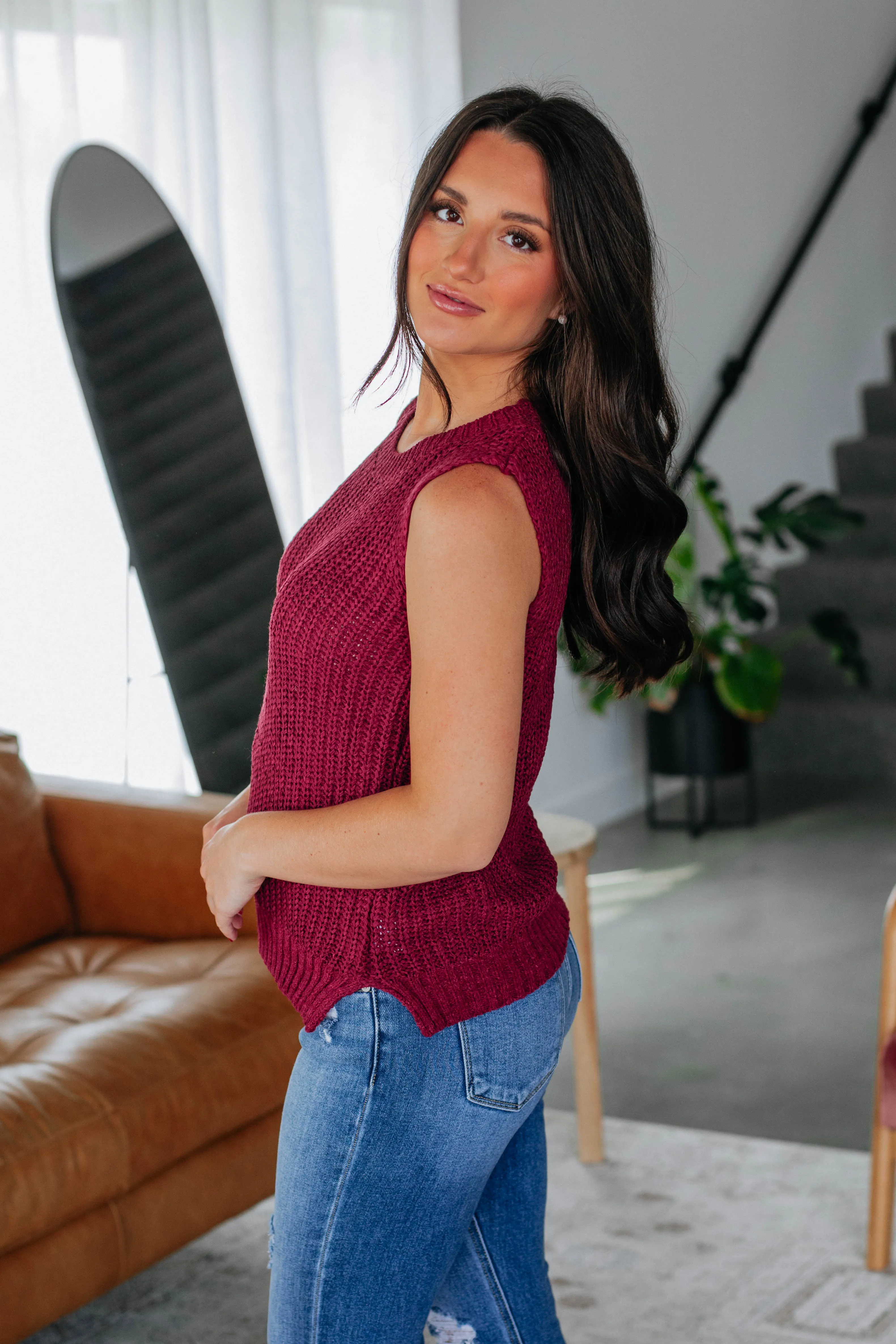 Hanlen Knit Tank - Plum,Women Tank
