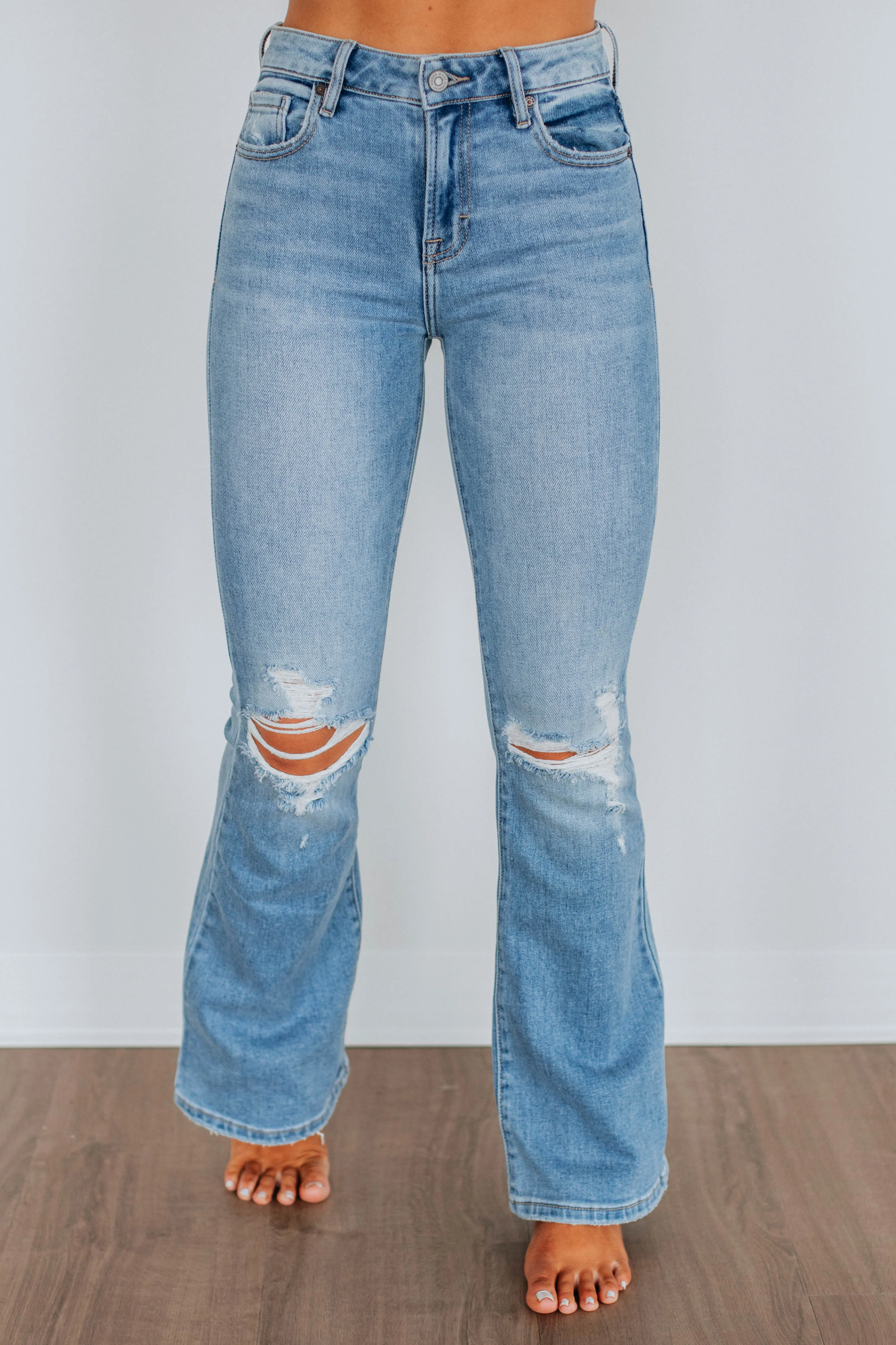 Happi Hidden Jeans - Medium Wash,Jeans Women