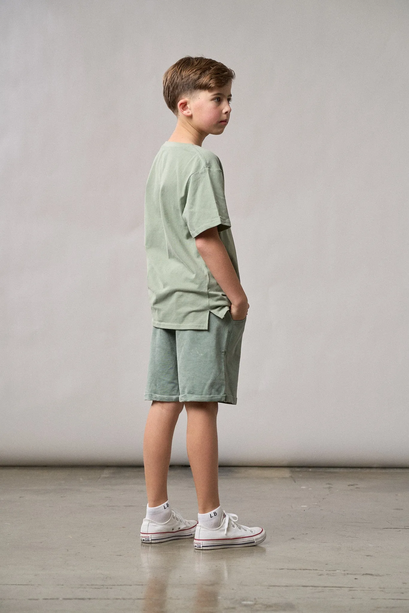 Harem Short - Basil Wash,Kids