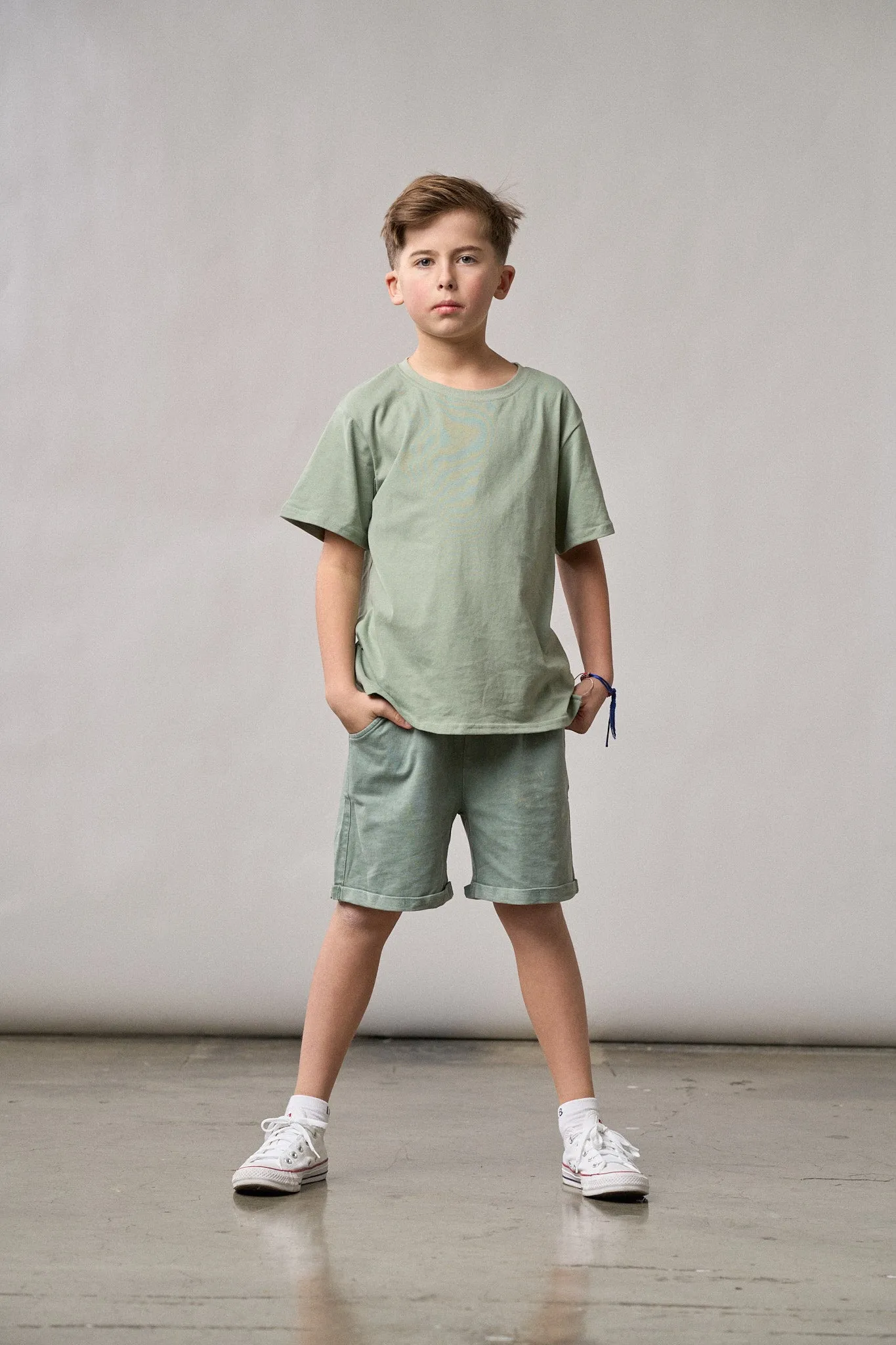 Harem Short - Basil Wash,Kids