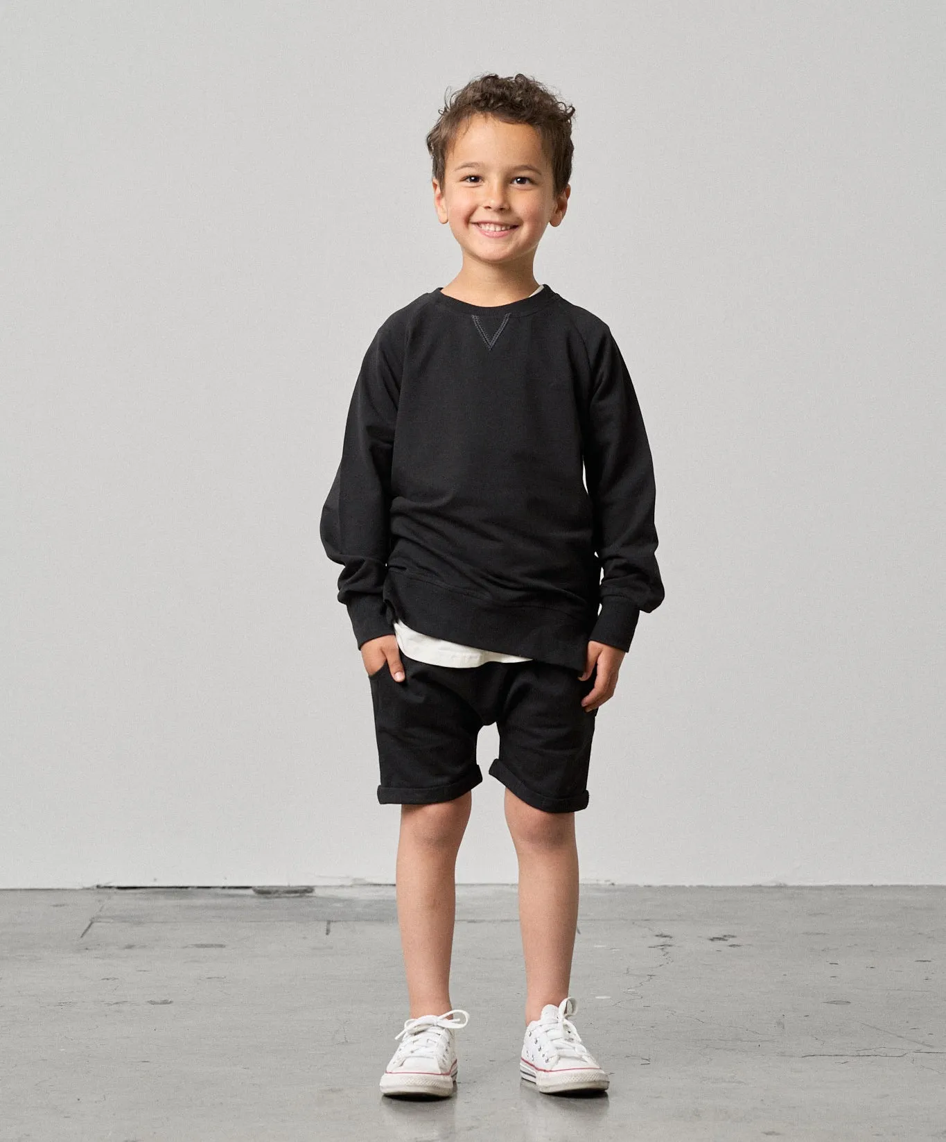 Harem Short - Black,Kids