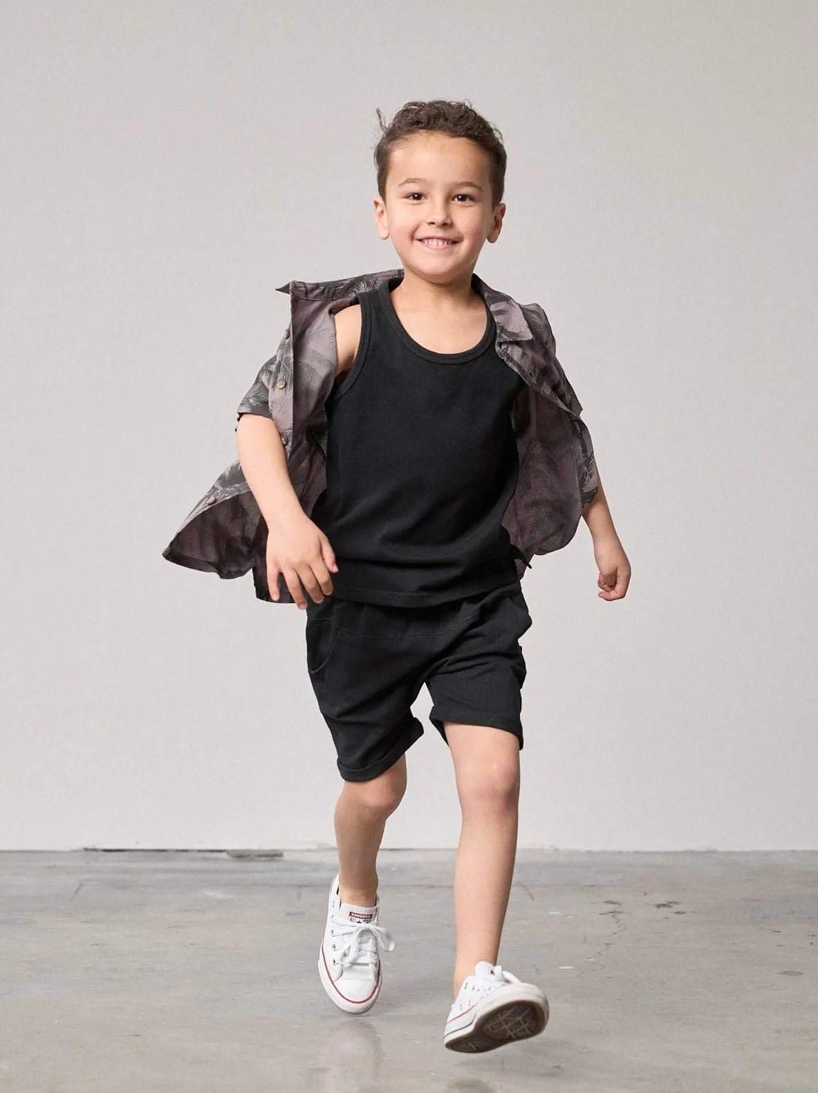Harem Short - Black,Kids