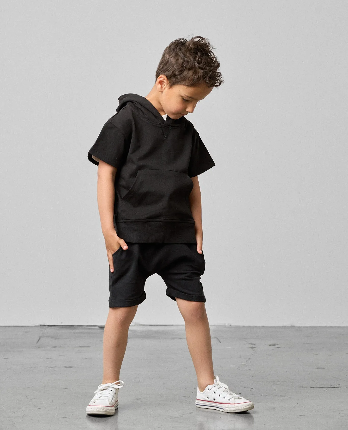Harem Short - Black,Kids