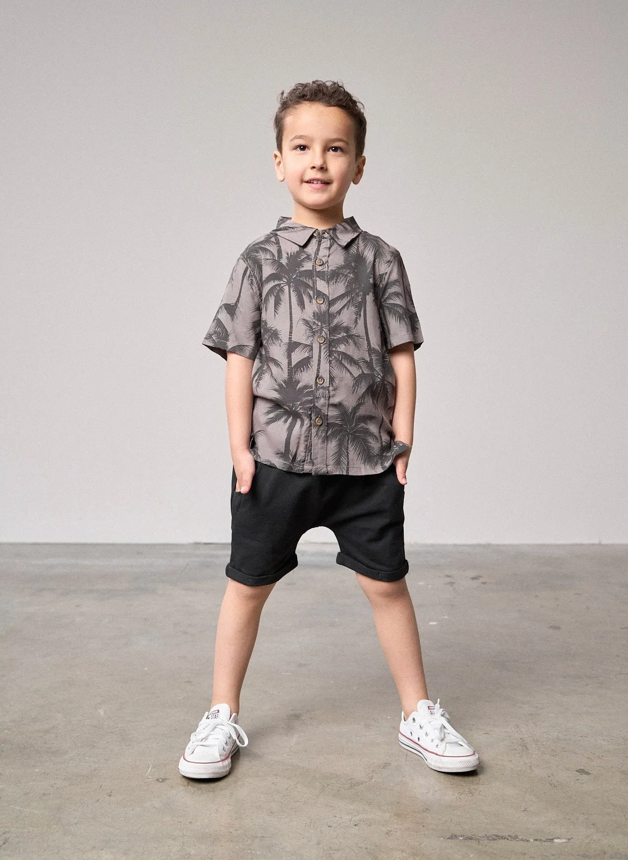Harem Short - Black,Kids