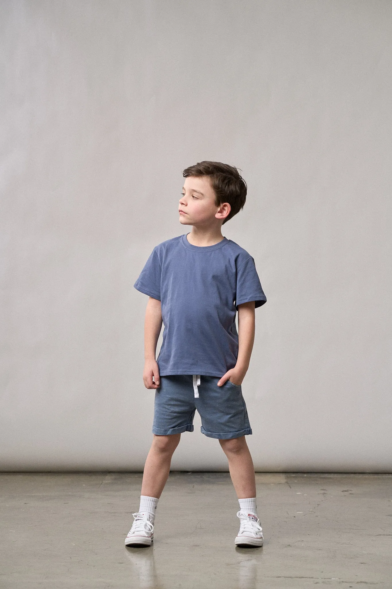 Harem Short - Navy Wash,Kids