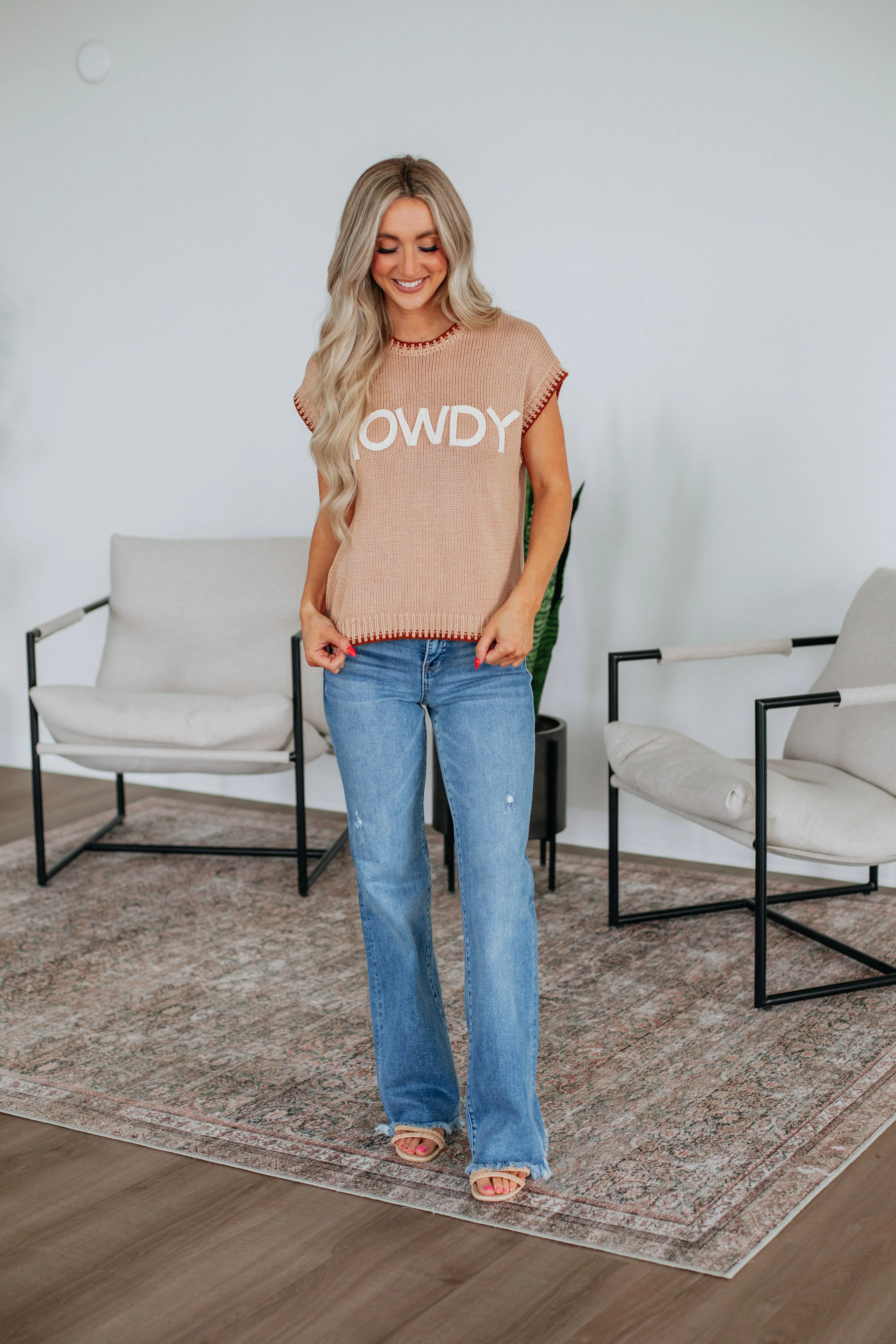 Howdy Sweater Top,Women Sweater