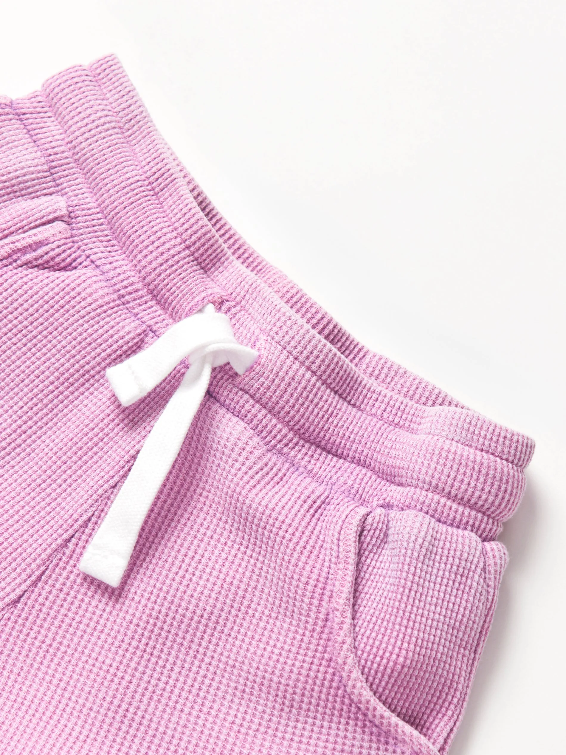 Imperfect Waffle Short - Purple,Kids