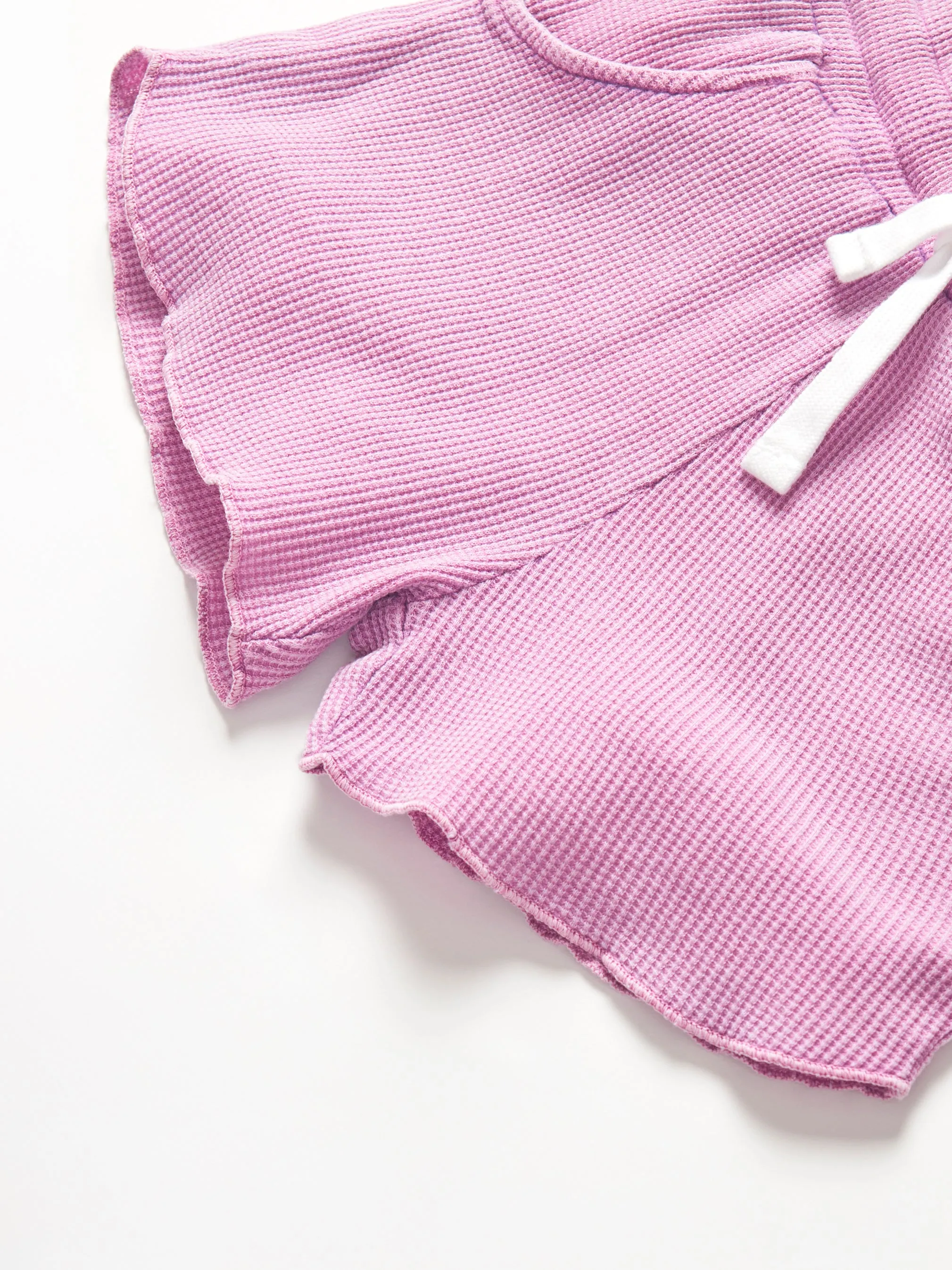 Imperfect Waffle Short - Purple,Kids