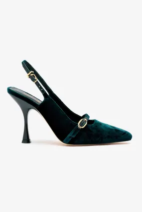 Ines Hi Pump In Jungle Velvet,Women Heel