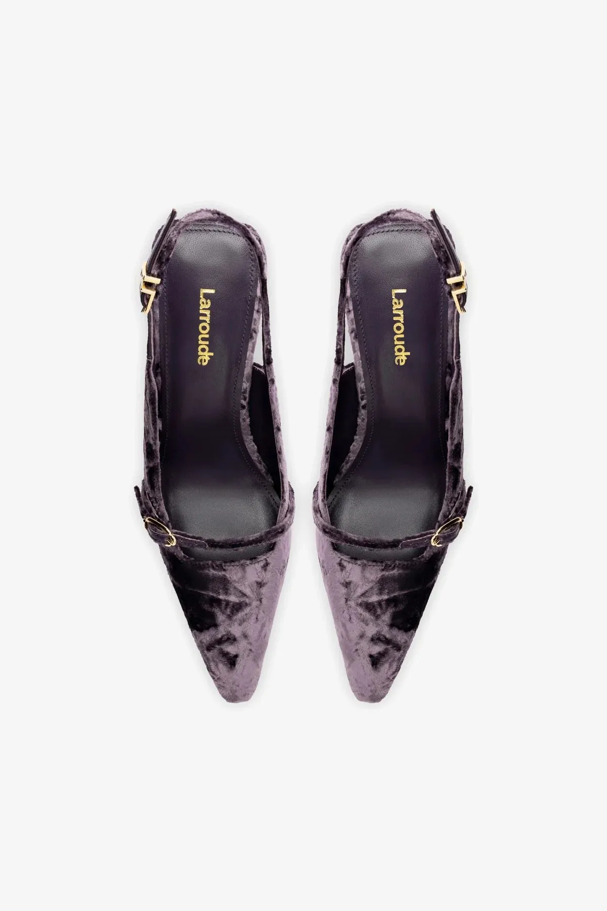 Ines Hi Pump In Purple Velvet,Women Heel