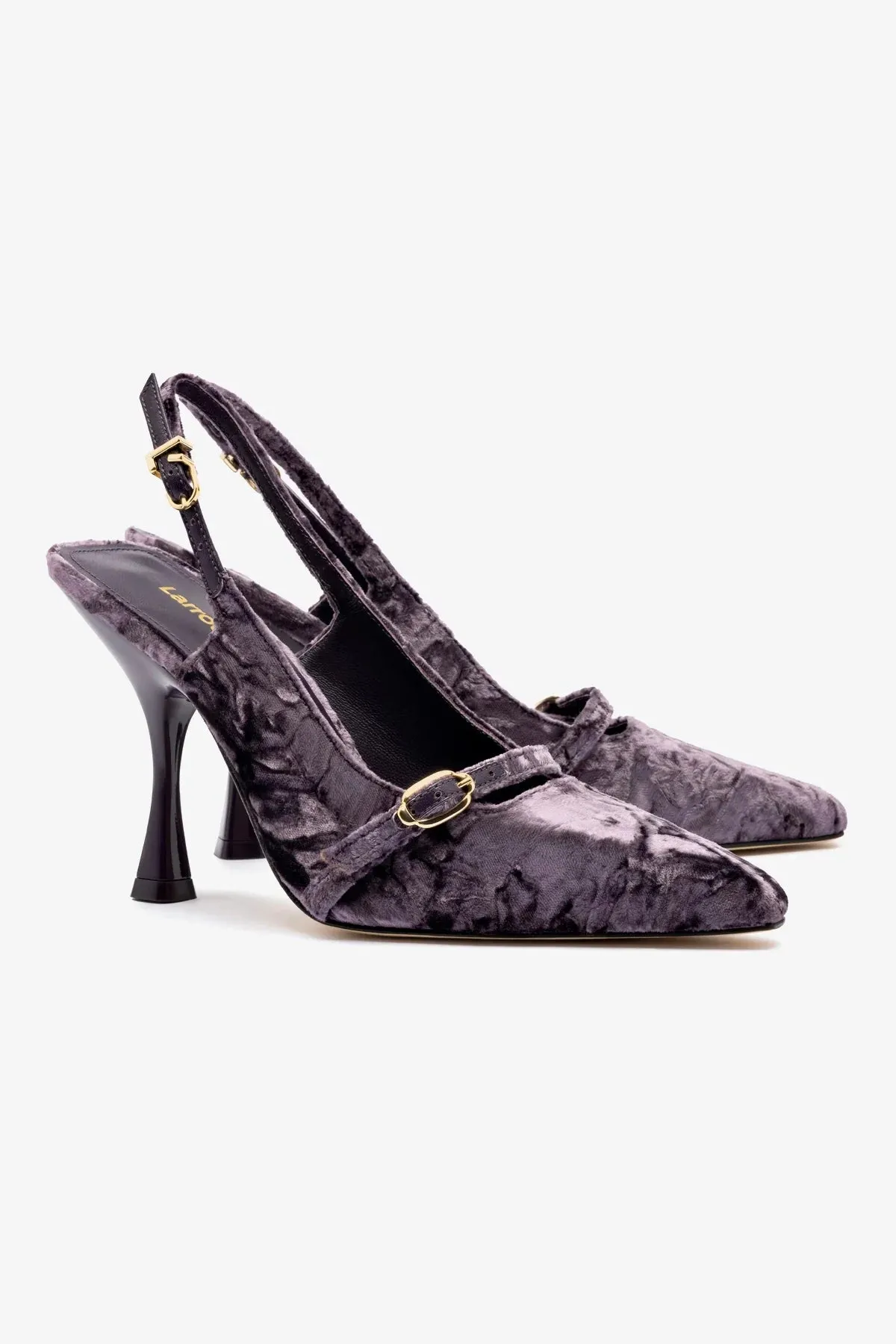 Ines Hi Pump In Purple Velvet,Women Heel