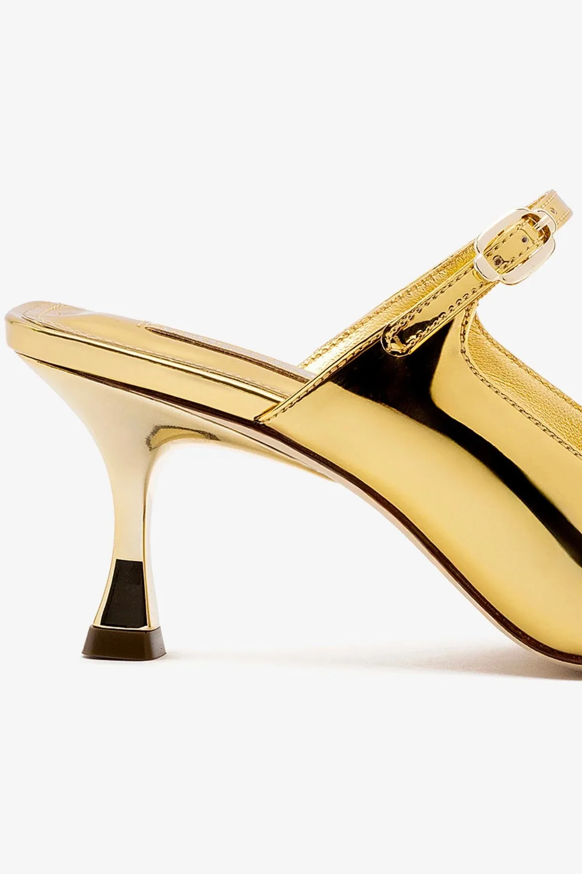 Ines Mule In Specchio Gold,Women Heel