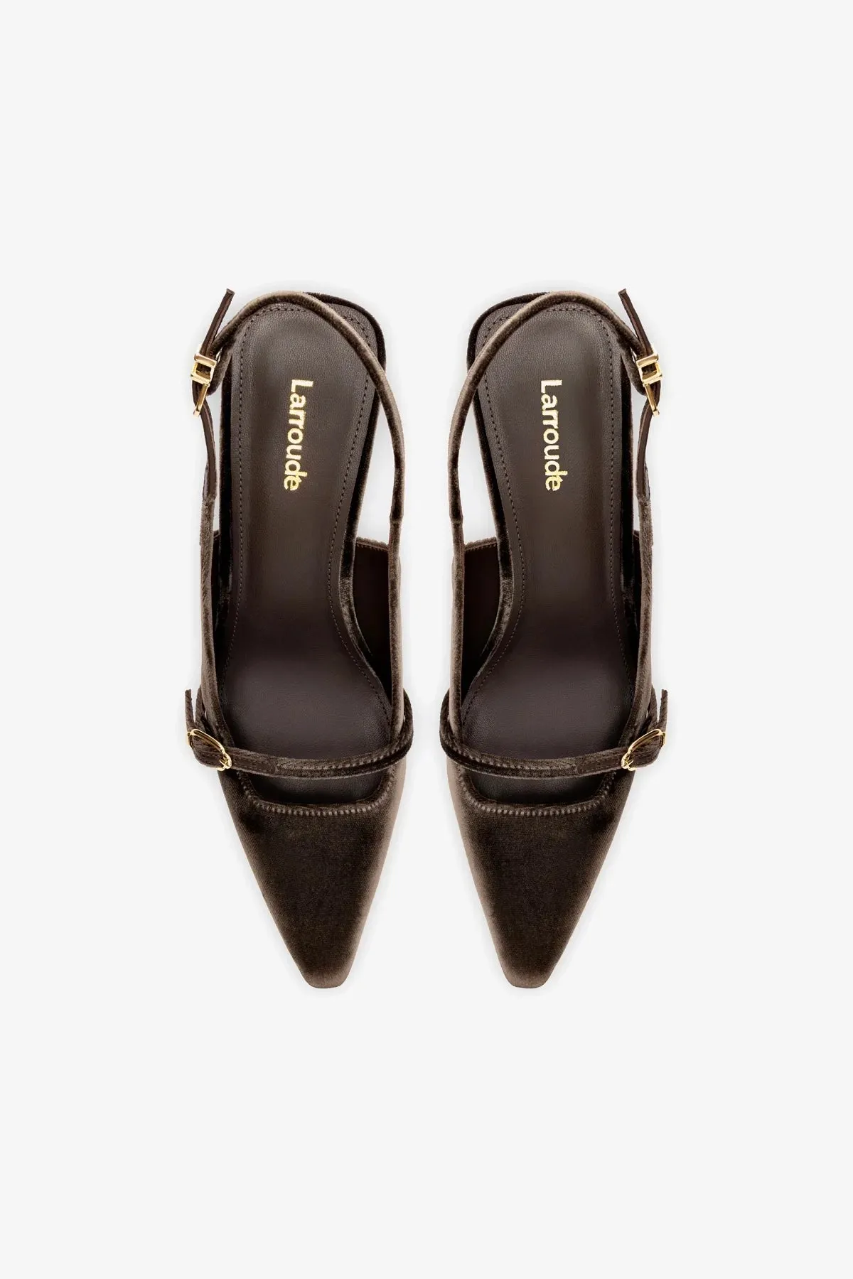 Ines Pump In Expresso Velvet,Women Heel