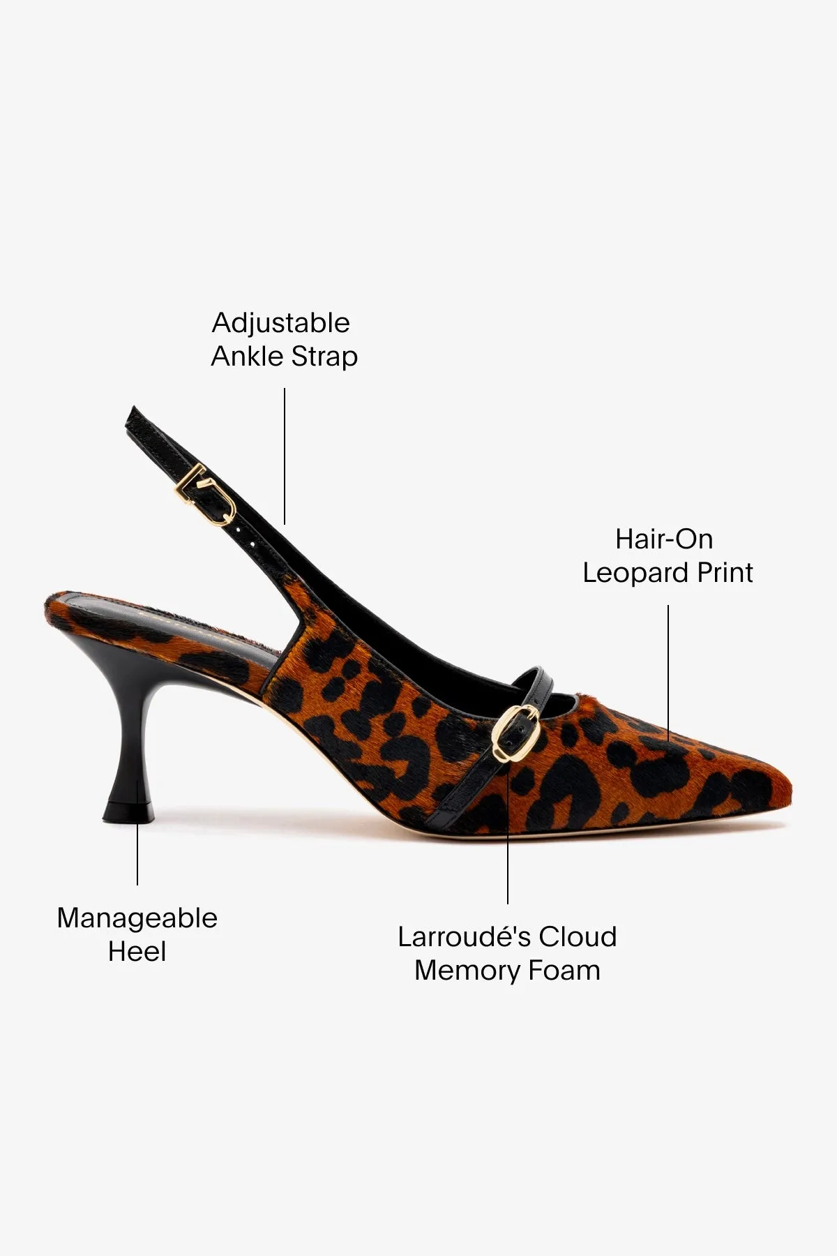 Ines Pump In Leopard Print Calf Hair,Women Heel