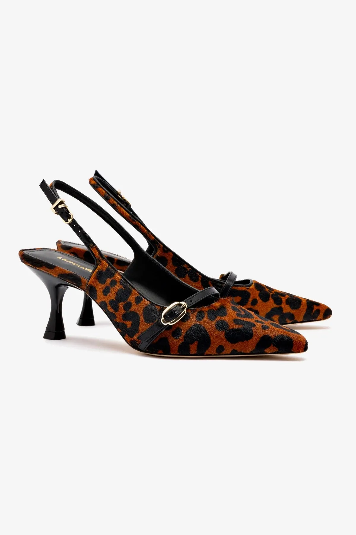 Ines Pump In Leopard Print Calf Hair,Women Heel
