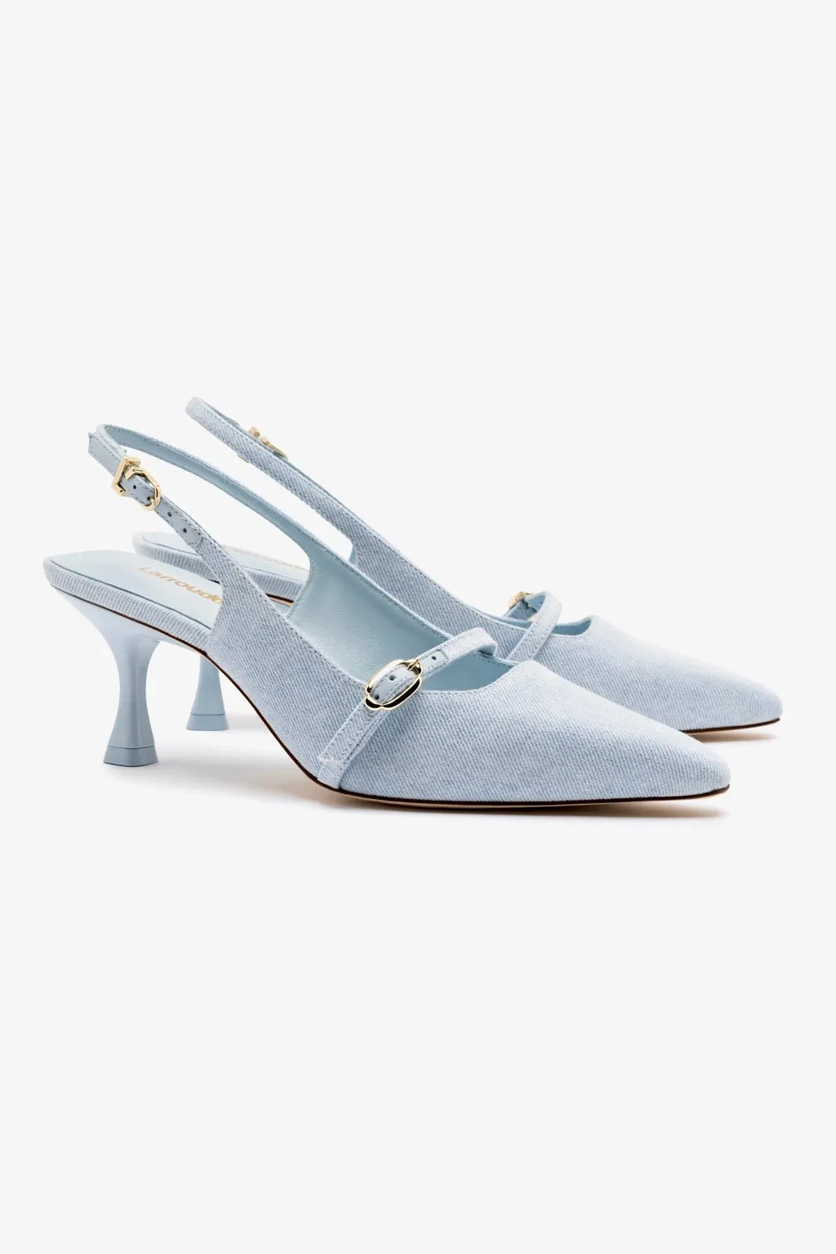Ines Pump In Maya Denim,Women Heel