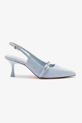 Ines Pump In Maya Denim,Women Heel