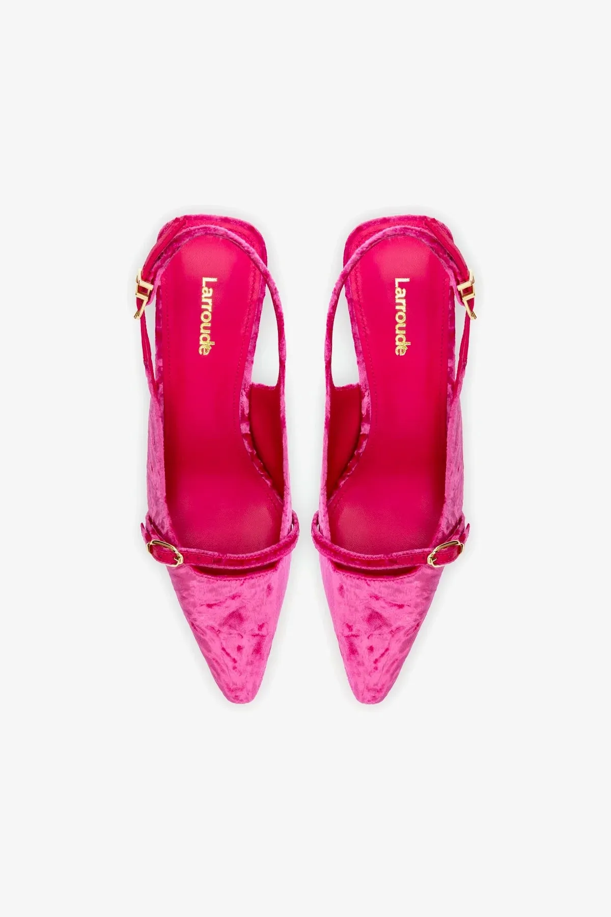 Ines Pump In Pink Velvet,Women Heel