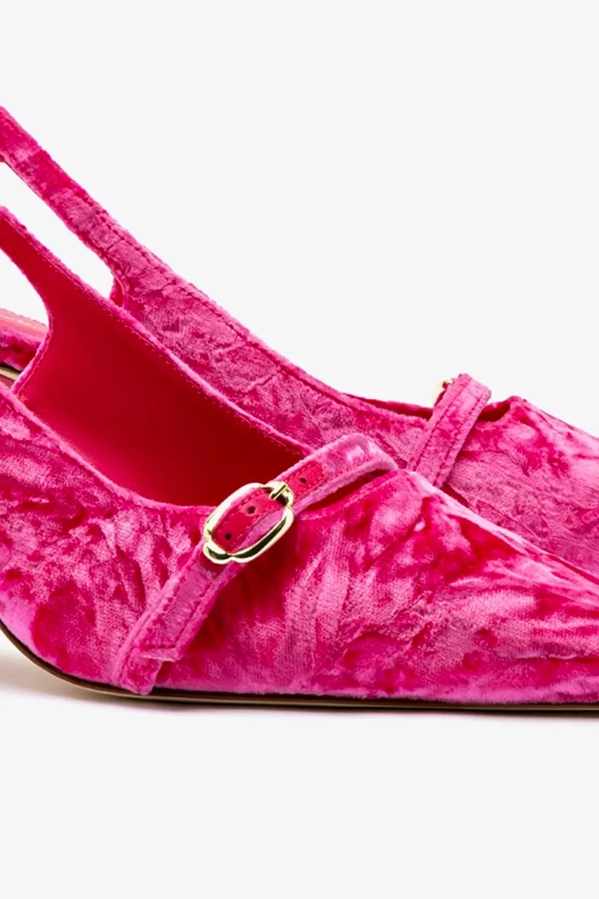 Ines Pump In Pink Velvet,Women Heel