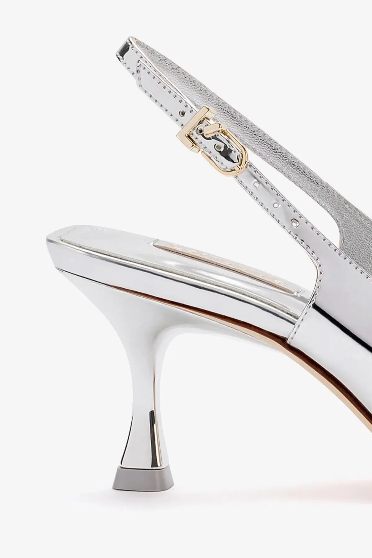 Ines Pump In Silver Specchio,Women Heel