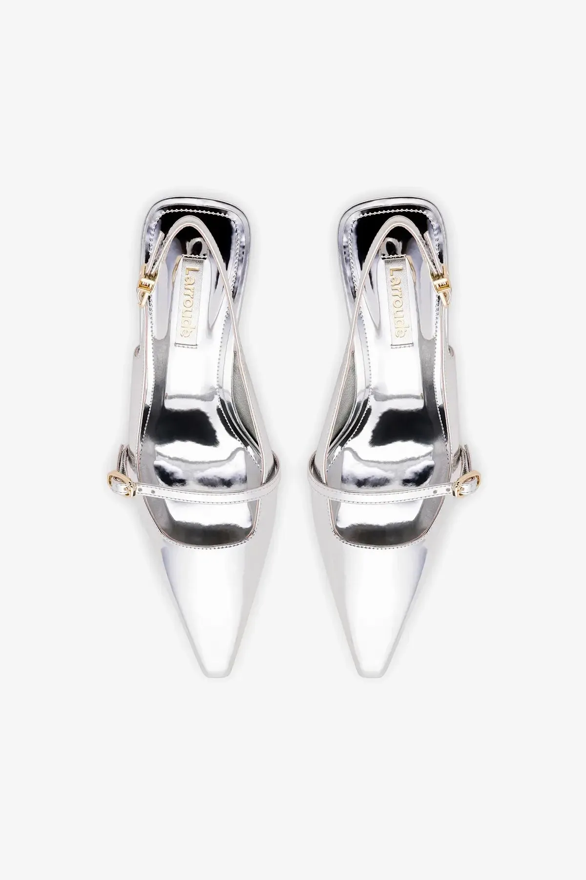 Ines Pump In Silver Specchio,Women Heel