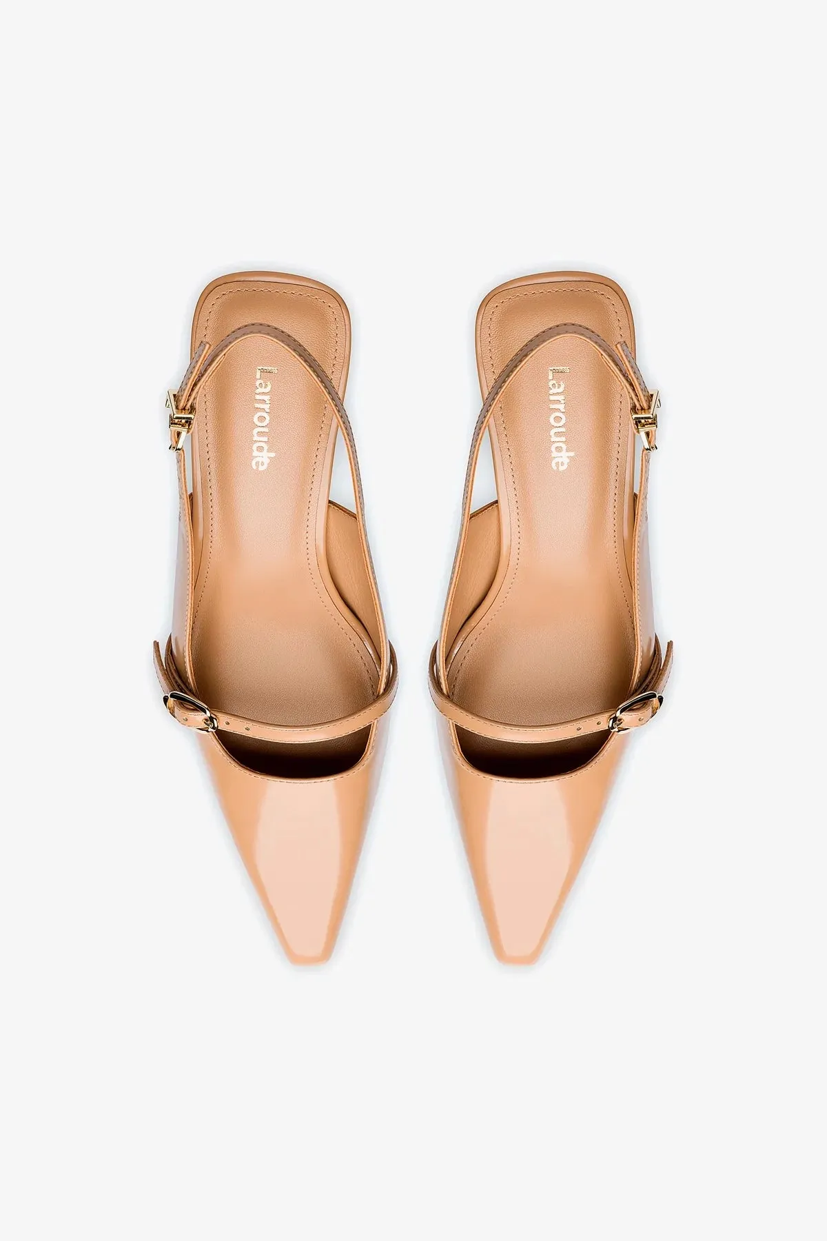 Ines Pump In Tan Leather,Women Heel