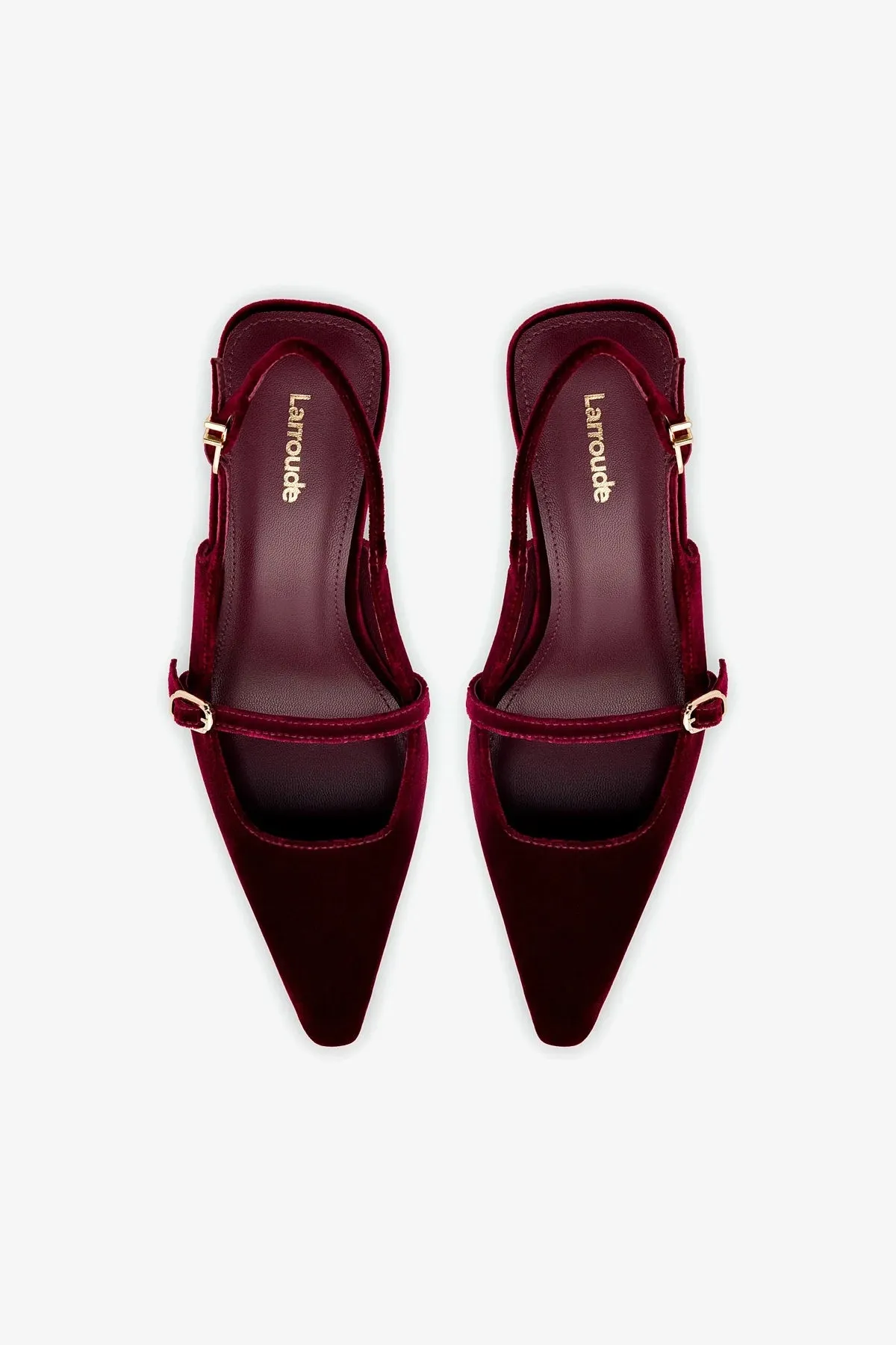 Ines Pump In Wine Velvet,Women Heel