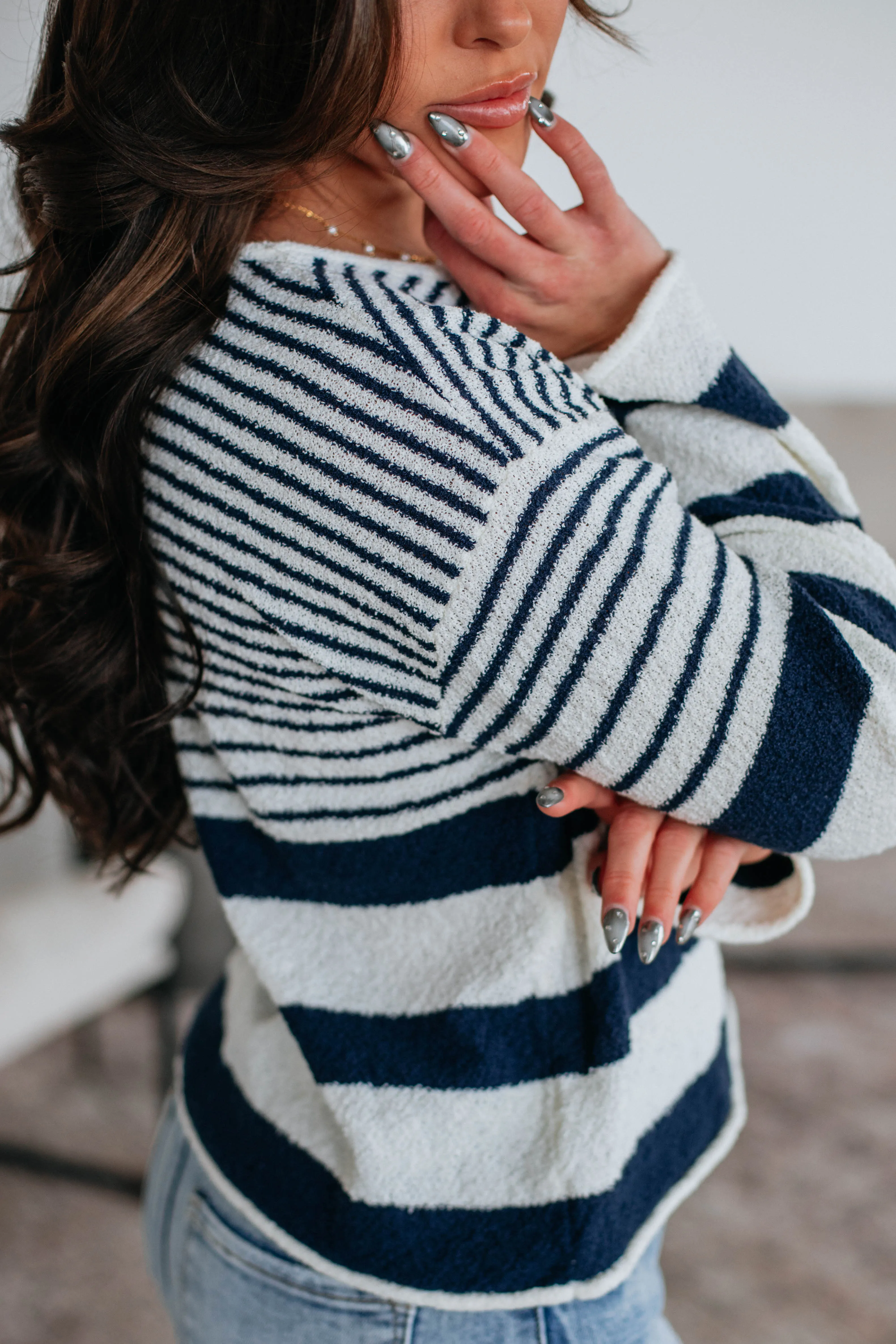 Jenner Striped Sweater,Women Sweater