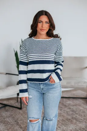 Jenner Striped Sweater,Women Sweater