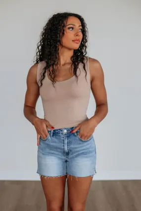 Jetson Seamless Tank - Sand,Women Tank