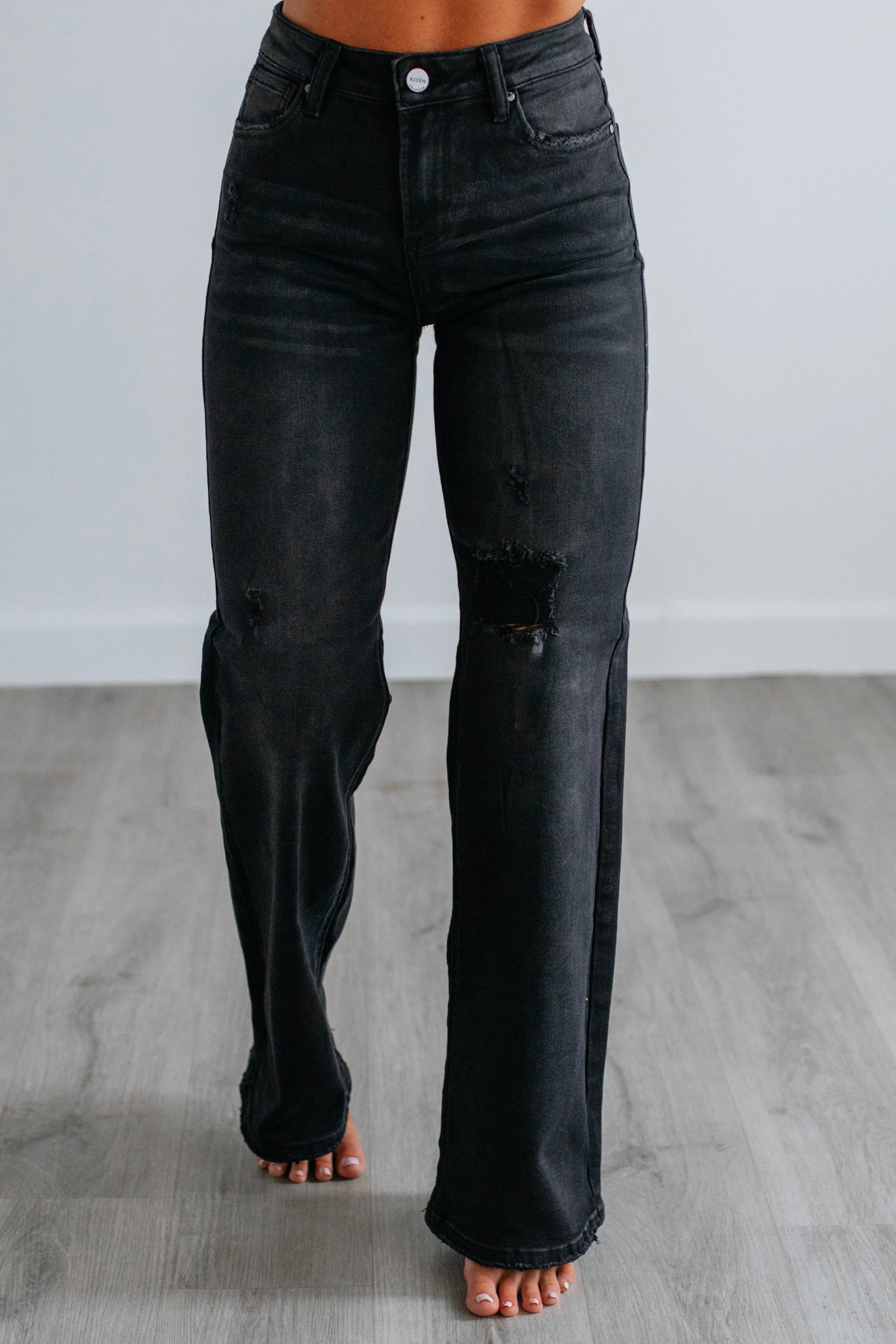 Joni Risen Jeans - Vintage Black,Jeans Women