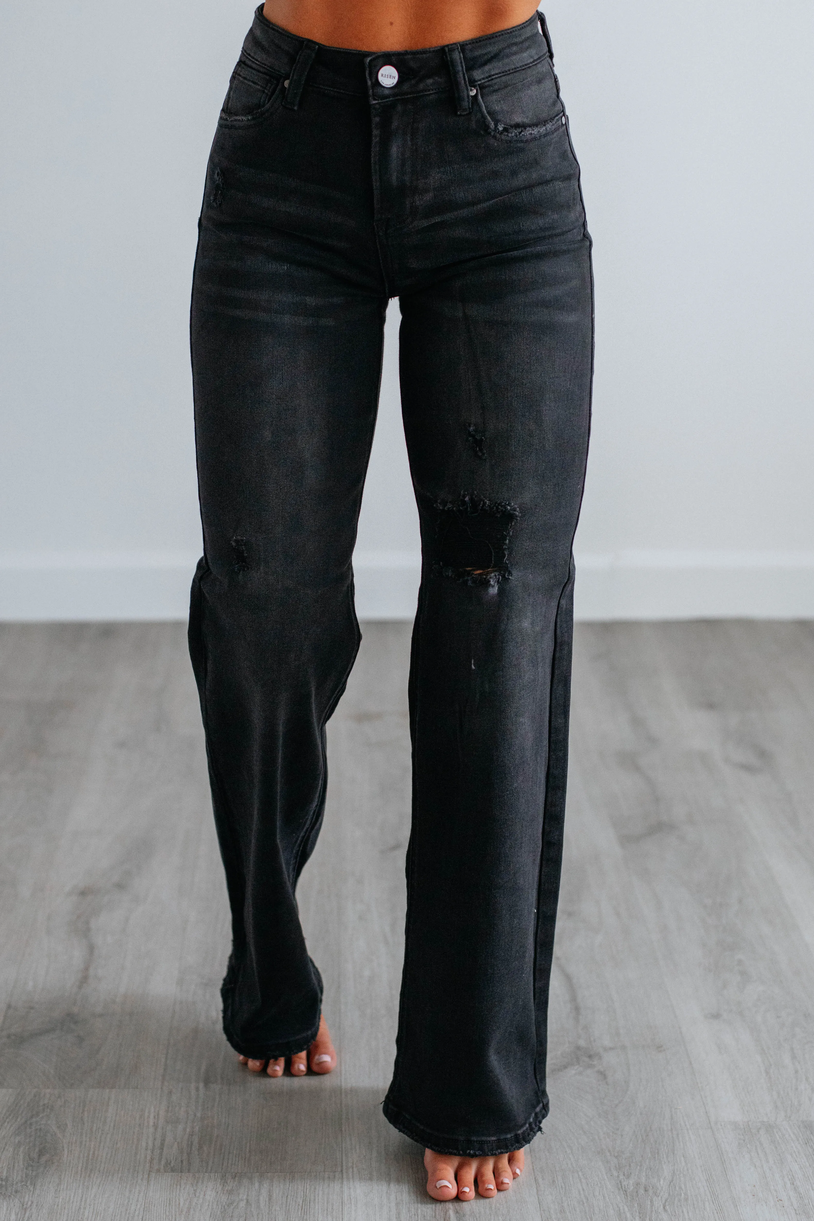 Joni Risen Jeans - Vintage Black,Jeans Women