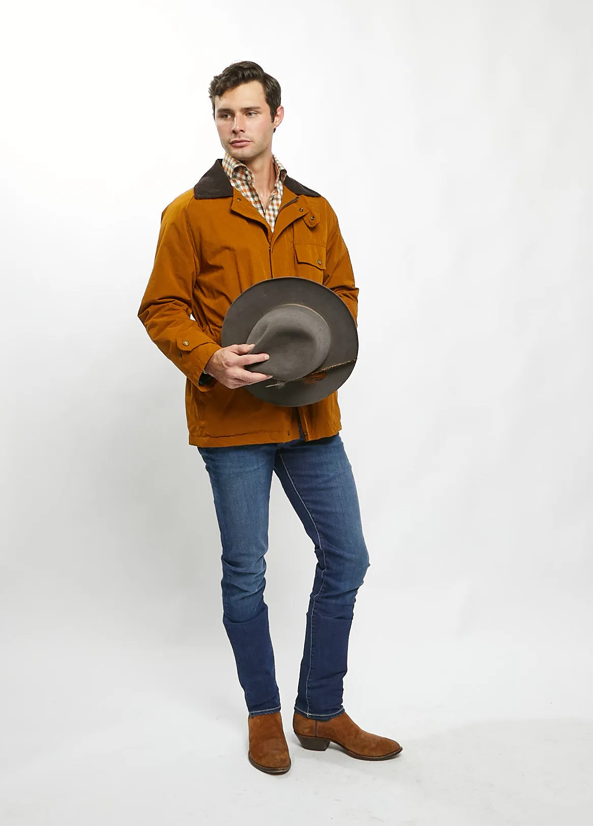 JR Field Coat in British Tan Canvas,Men